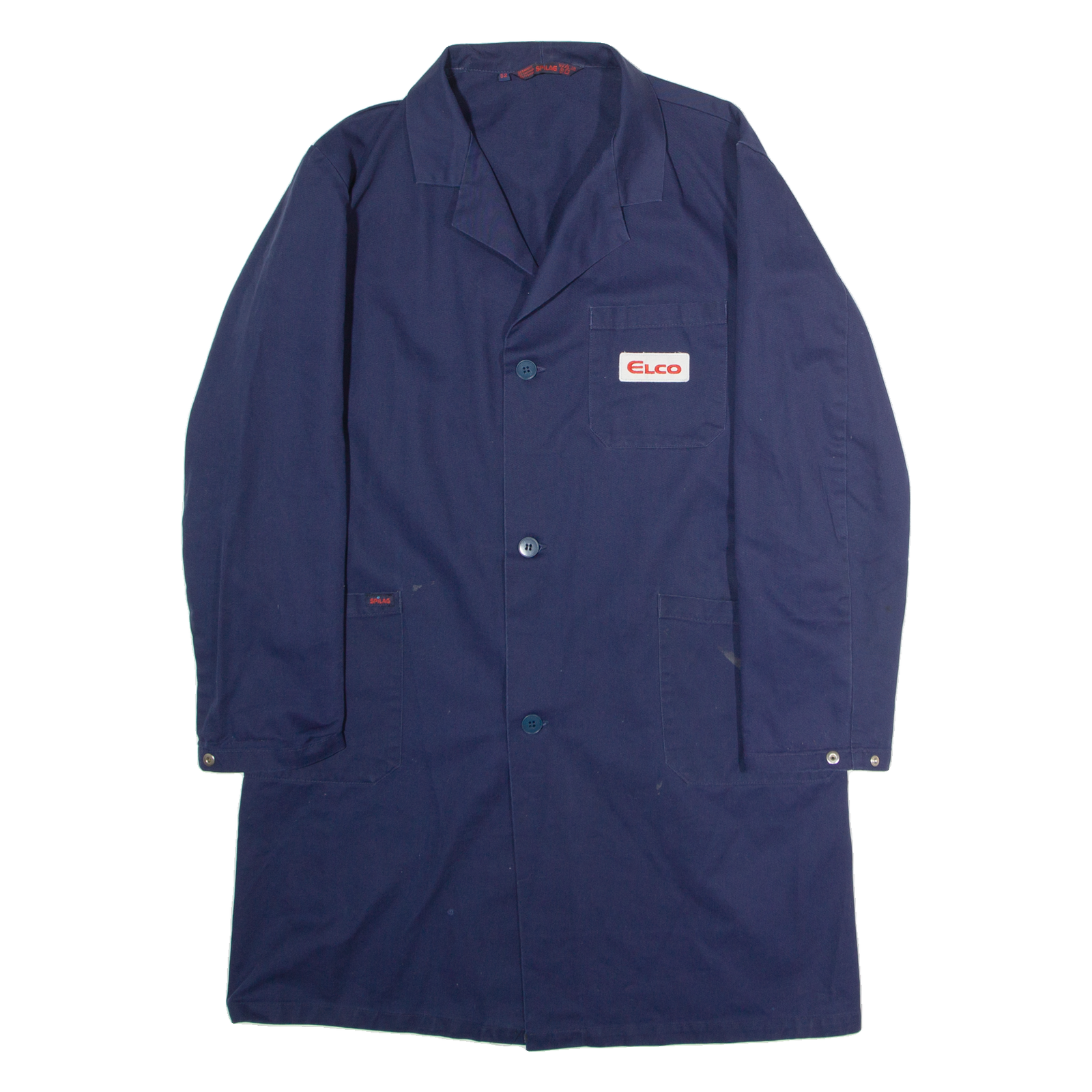 SPILAG Elco Swiss Mens Workwear Coat Blue Twill L Refurbished - N/A refurbished available on Cerqular