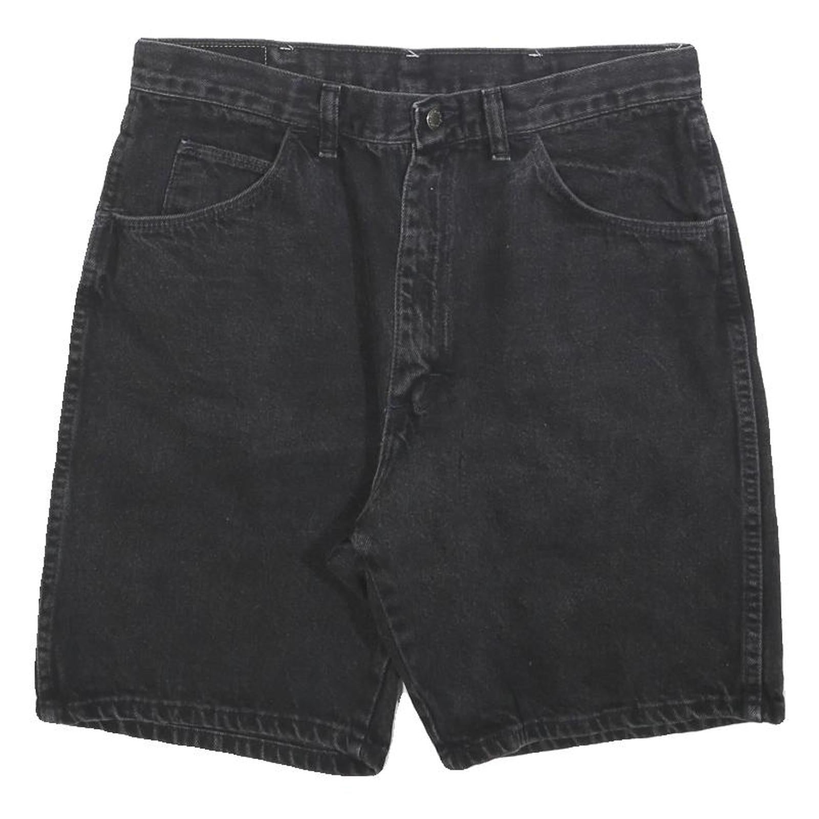 WRANGLER Mens Shorts Black Classic Casual M W34 Cotton Blend Refurbished - N/A refurbished available on Cerqular