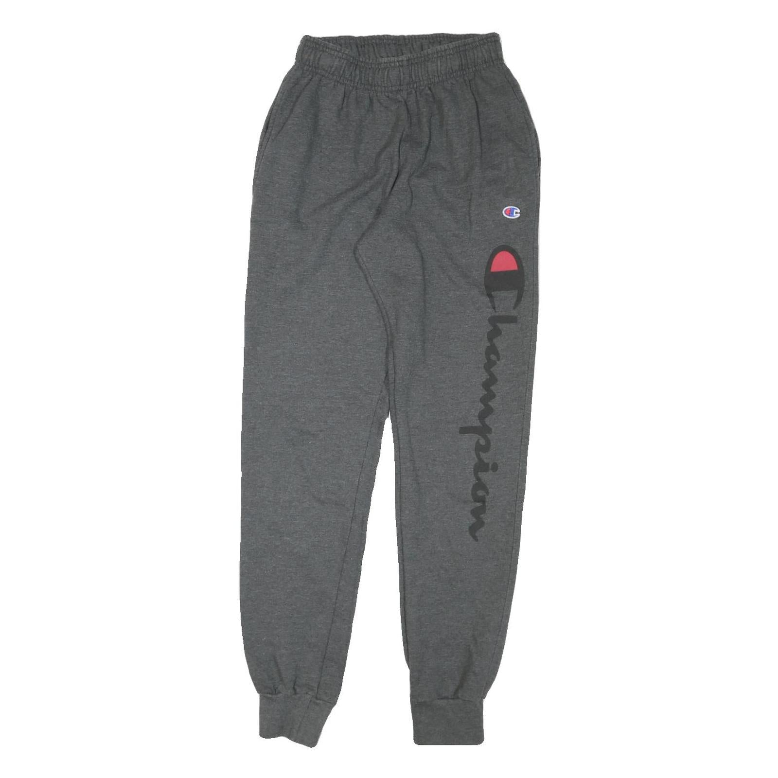 CHAMPION Mens Joggers Grey S W26 L32 Cotton Blend Regular Fit Tapered Leg Refurbished - N/A refurbished available on Cerqular