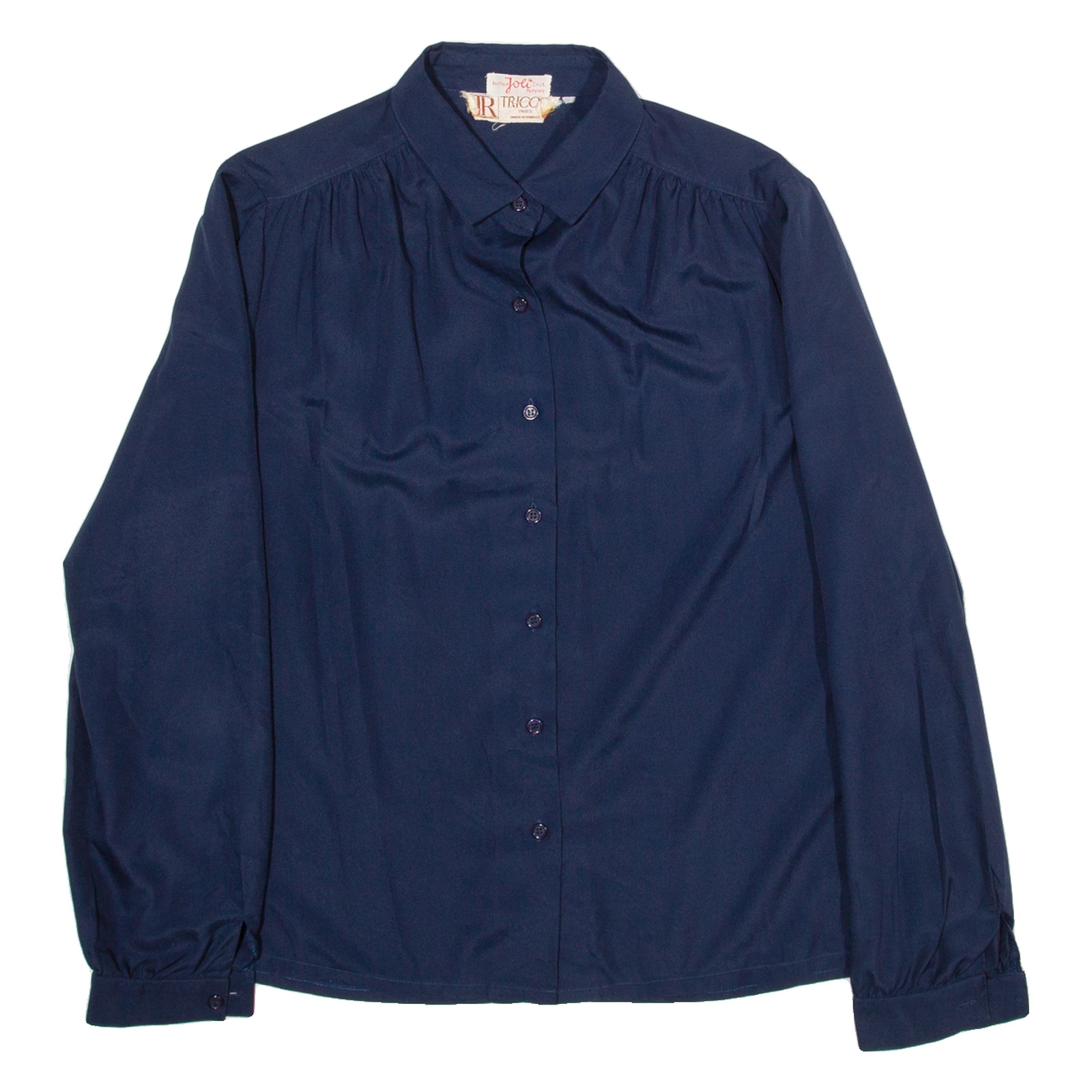 TRICOSA Womens Shirt Blue Collared Long Sleeve XL Refurbished - N/A refurbished available on Cerqular