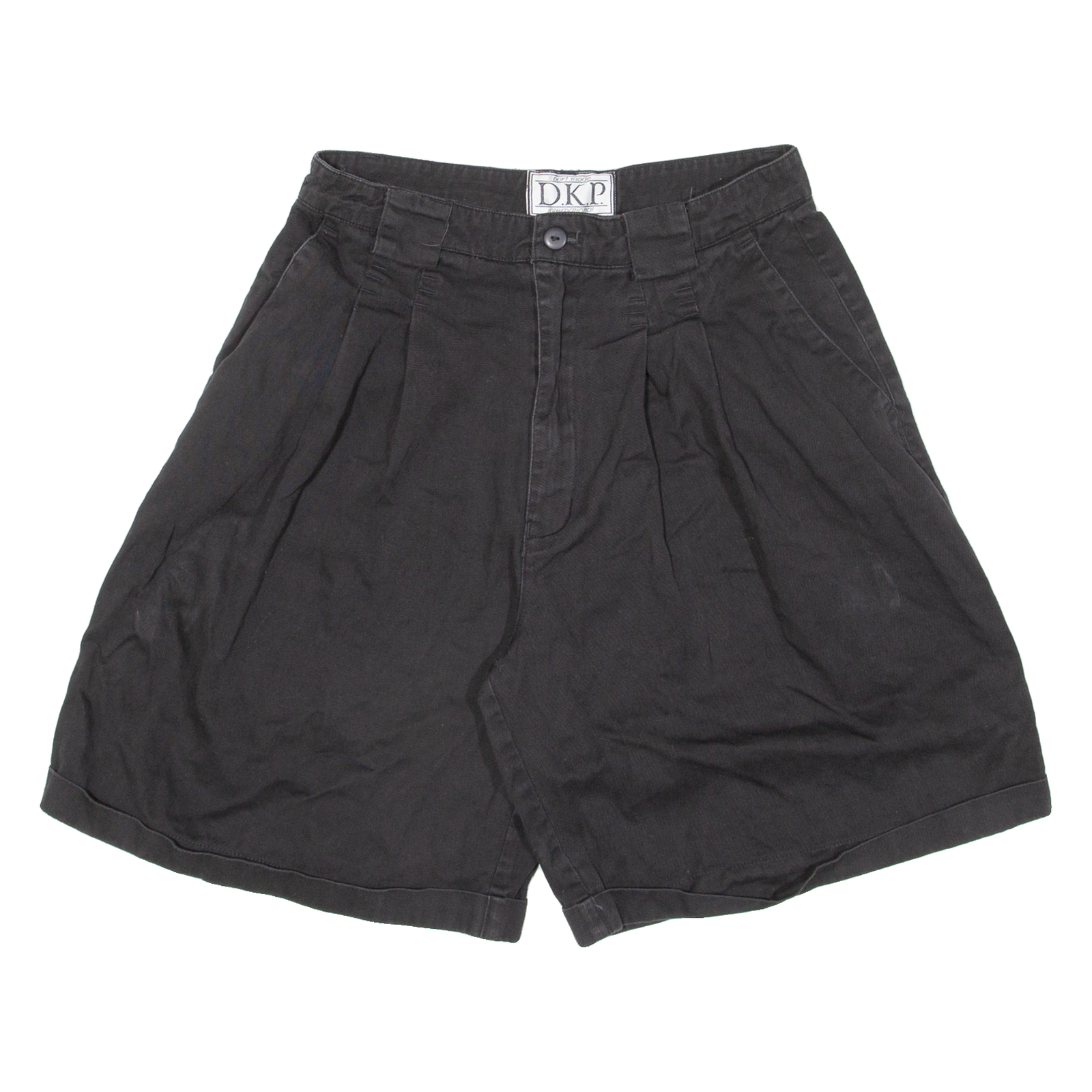 D.K.P Womens Casual Shorts Black Loose XS W26 Refurbished - N/A refurbished available on Cerqular