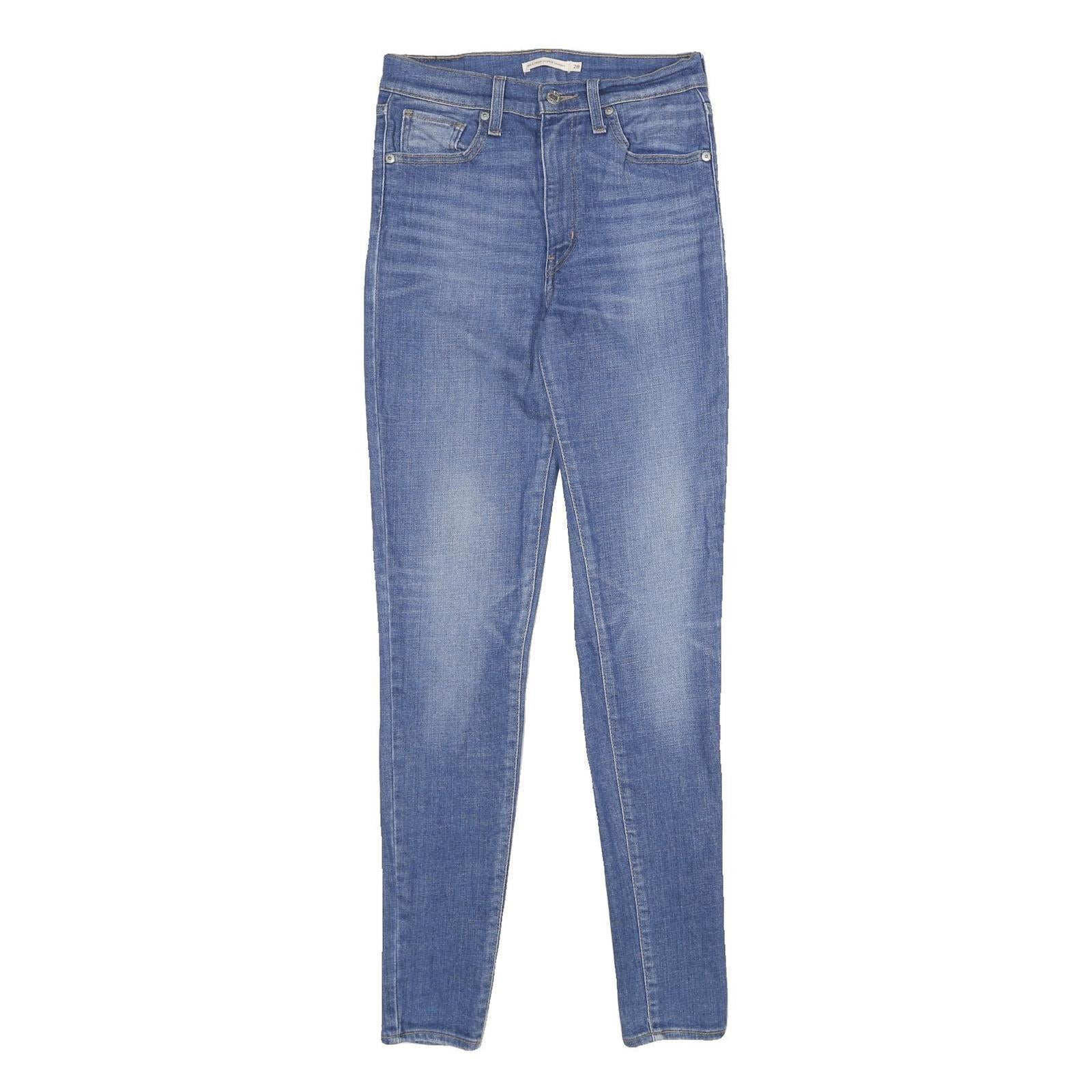 LEVI'S Mile High Super Skinny Womens Jeans Blue Denim Regular Fit Skinny W28 L32 Refurbished - N/A refurbished available on Cerqular