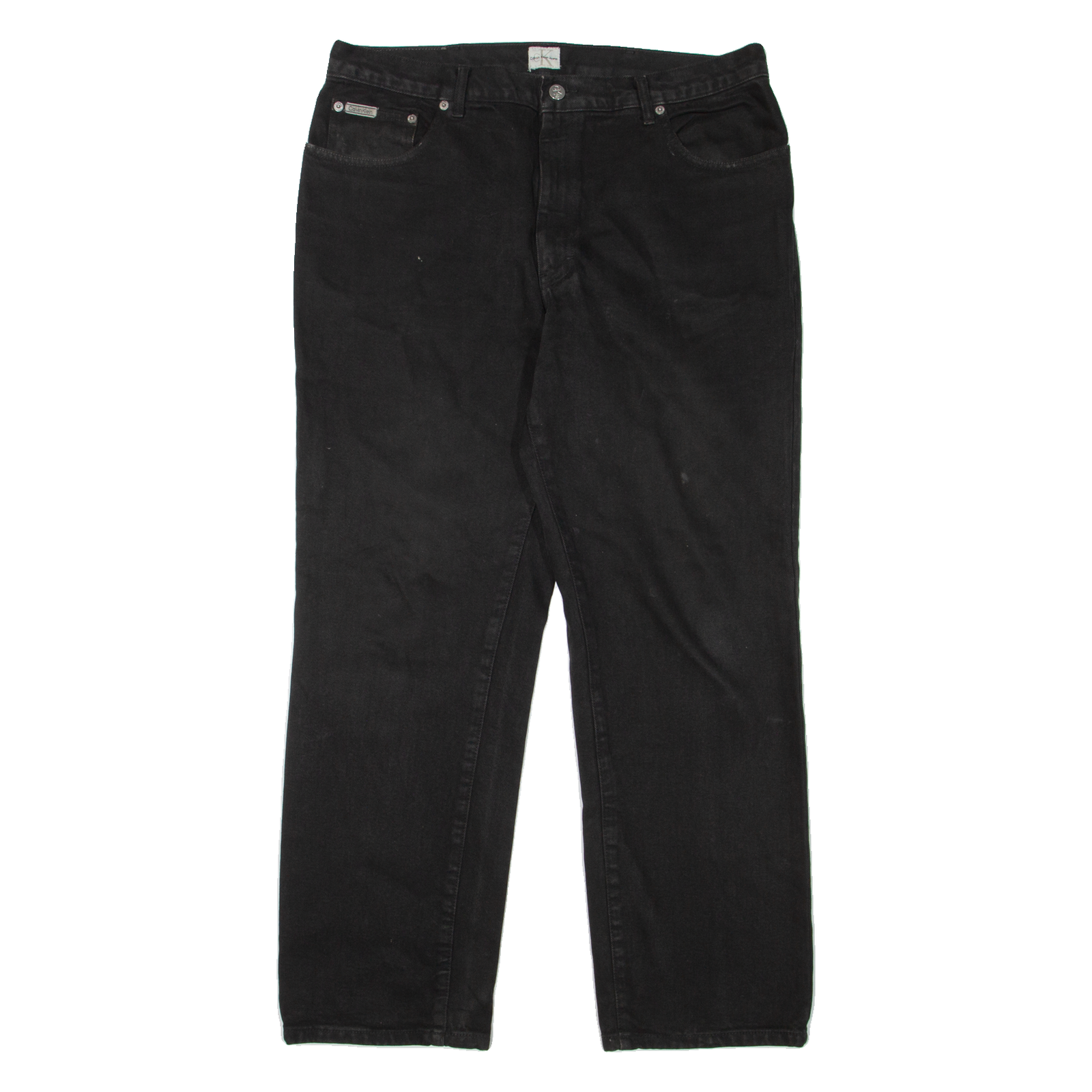 CALVIN KLEIN JEANS Mens Jeans Black Regular Straight W36 L29 Refurbished - N/A refurbished available on Cerqular