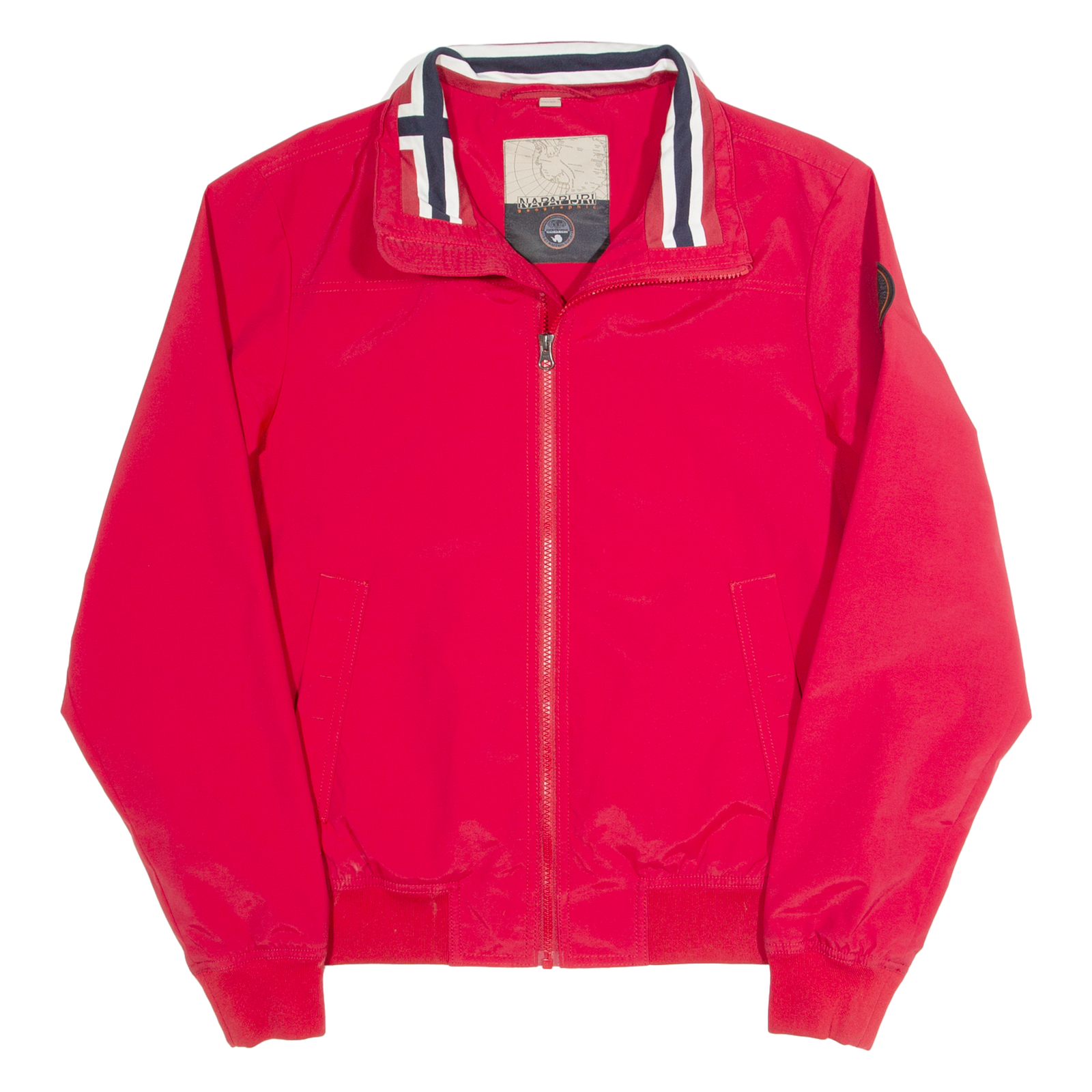 NAPAPIJRI Mesh Lined Mens Bomber Jacket Red M Refurbished - N/A refurbished available on Cerqular