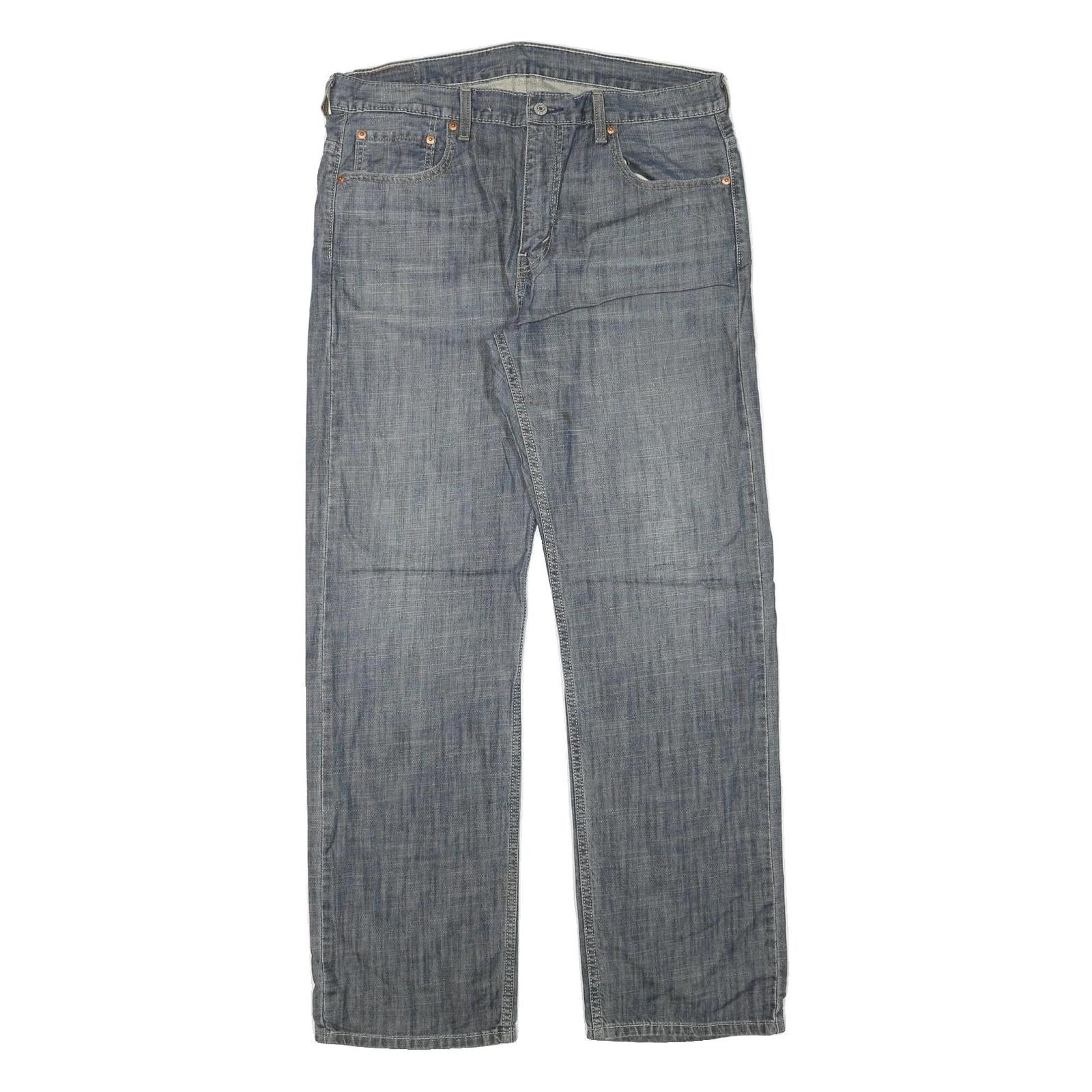 LEVI'S Mens Relaxed Blue Denim Light W36 L33 Casual Zip Jeans Refurbished - N/A refurbished available on Cerqular