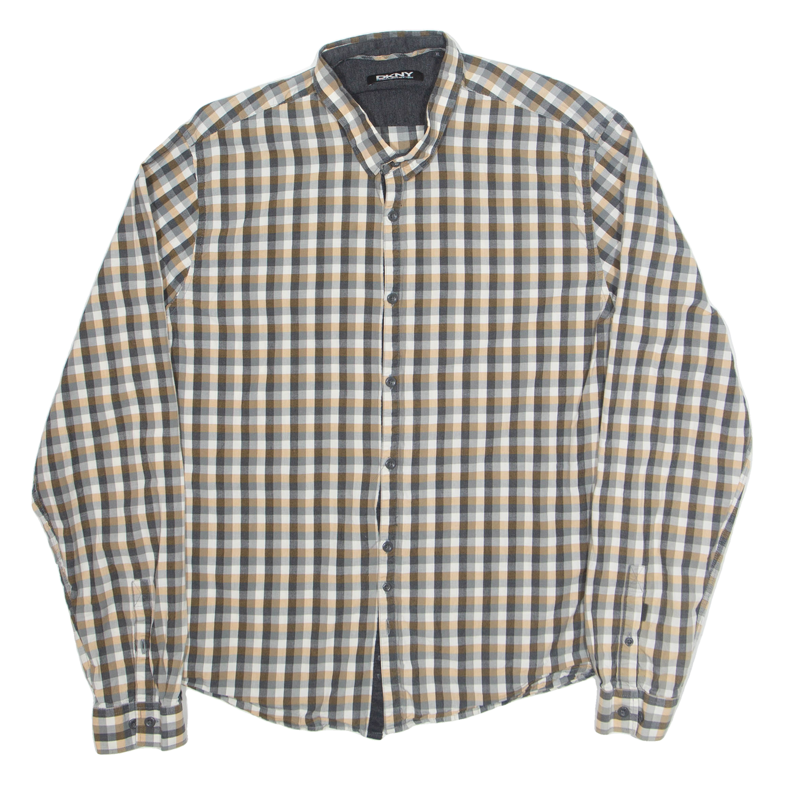 Buy DKNY Mens Shirt Grey Check Long Sleeve XL Refurbished - $28.59 DKNY Mens Shirt Grey Check Long Sleeve XL Refurbished - N/A refurbished available on Cerqular
