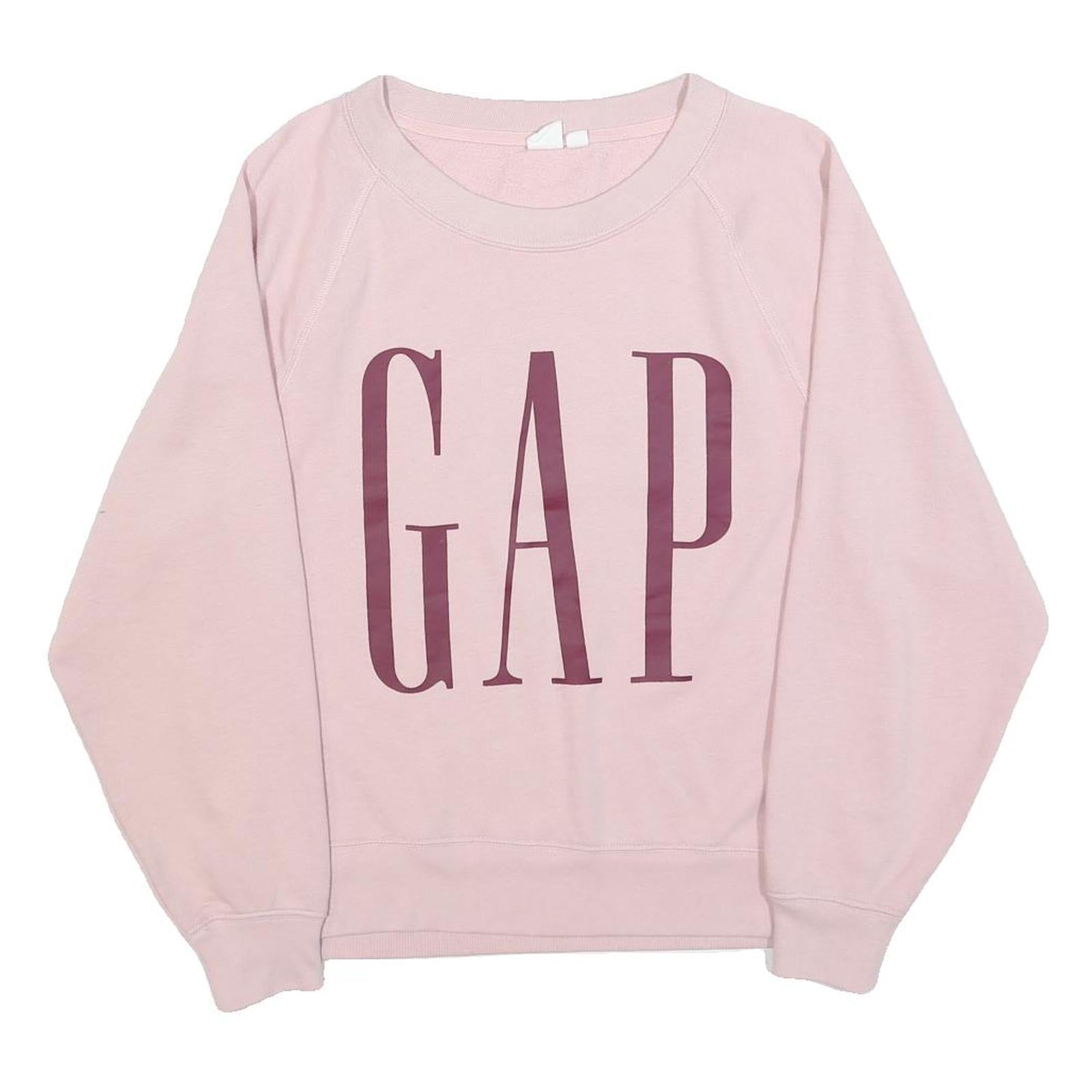 Buy GAP Womens Pink Sweatshirt S Crew Neck Cotton Blend Logo Print Refurbished - $31.19 GAP Womens Pink Sweatshirt S Crew Neck Cotton Blend Logo Print Refurbished - N/A refurbished available on Cerqular