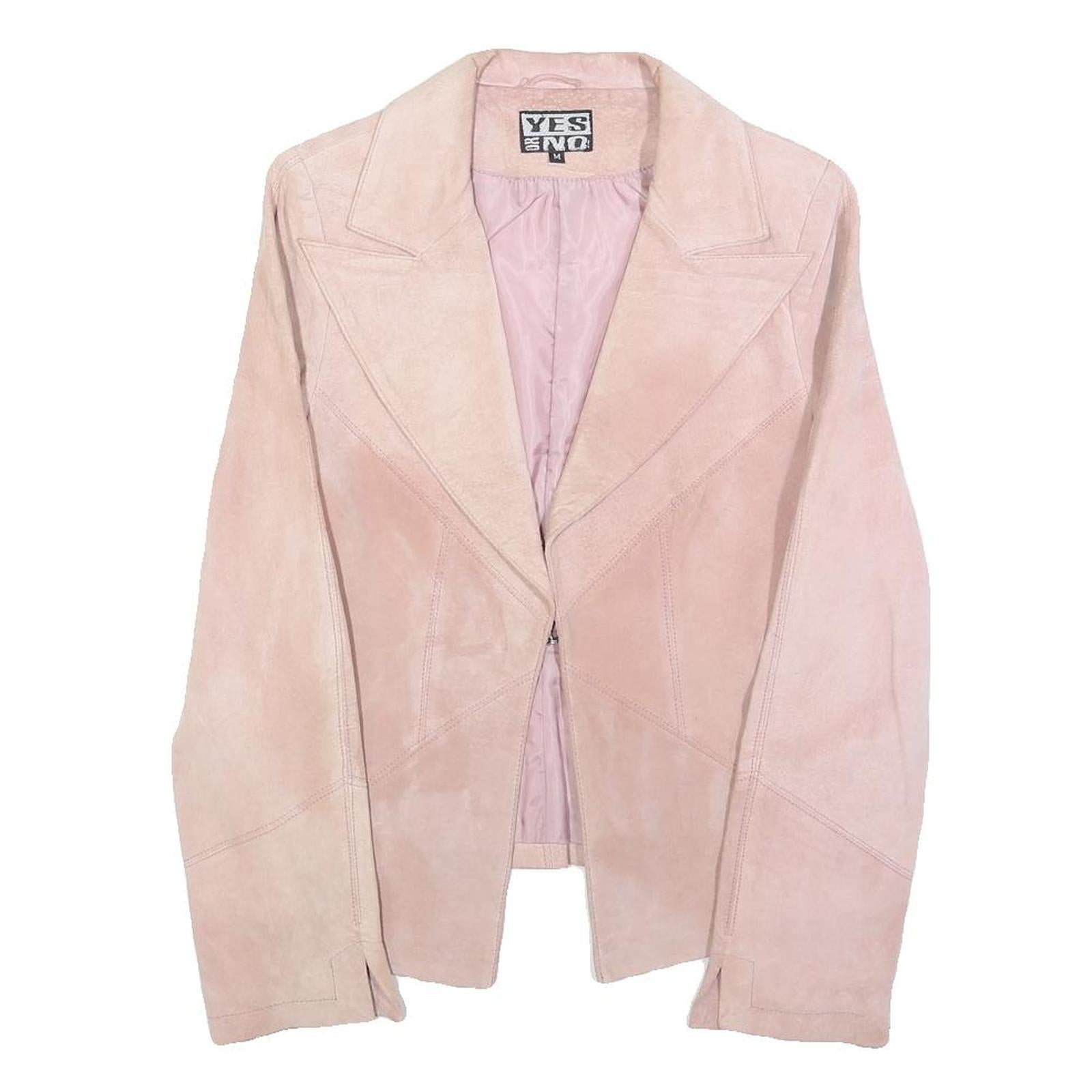 Buy YES OR NO Womens Pink Leather Button Jacket M Suede Tailored Stylish Refurbished - $61.09 YES OR NO Womens Pink Leather Button Jacket M Suede Tailored Stylish Refurbished - N/A refurbished available on Cerqular