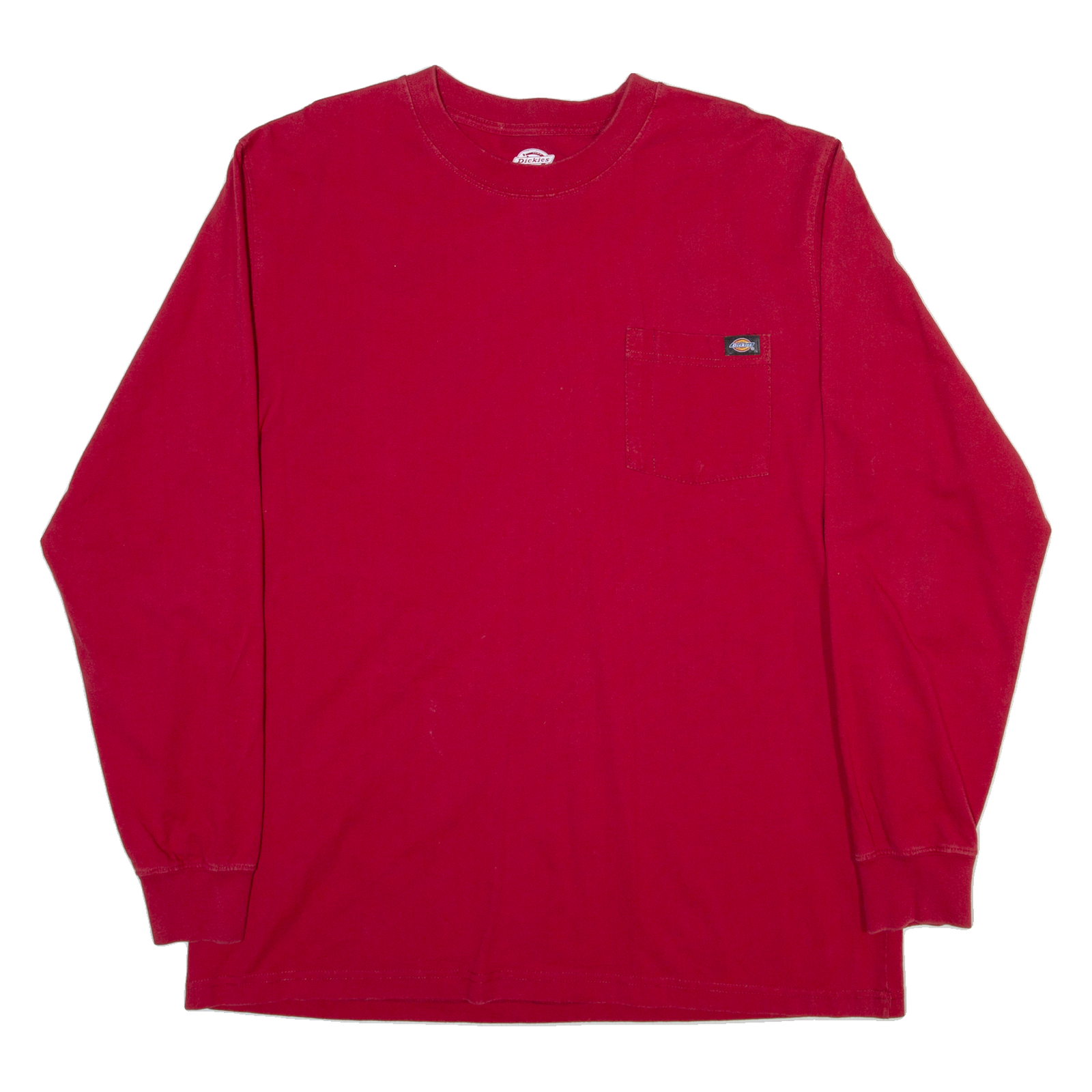 DICKIES Mens T-Shirt Red Long Sleeve XL Refurbished - N/A refurbished available on Cerqular