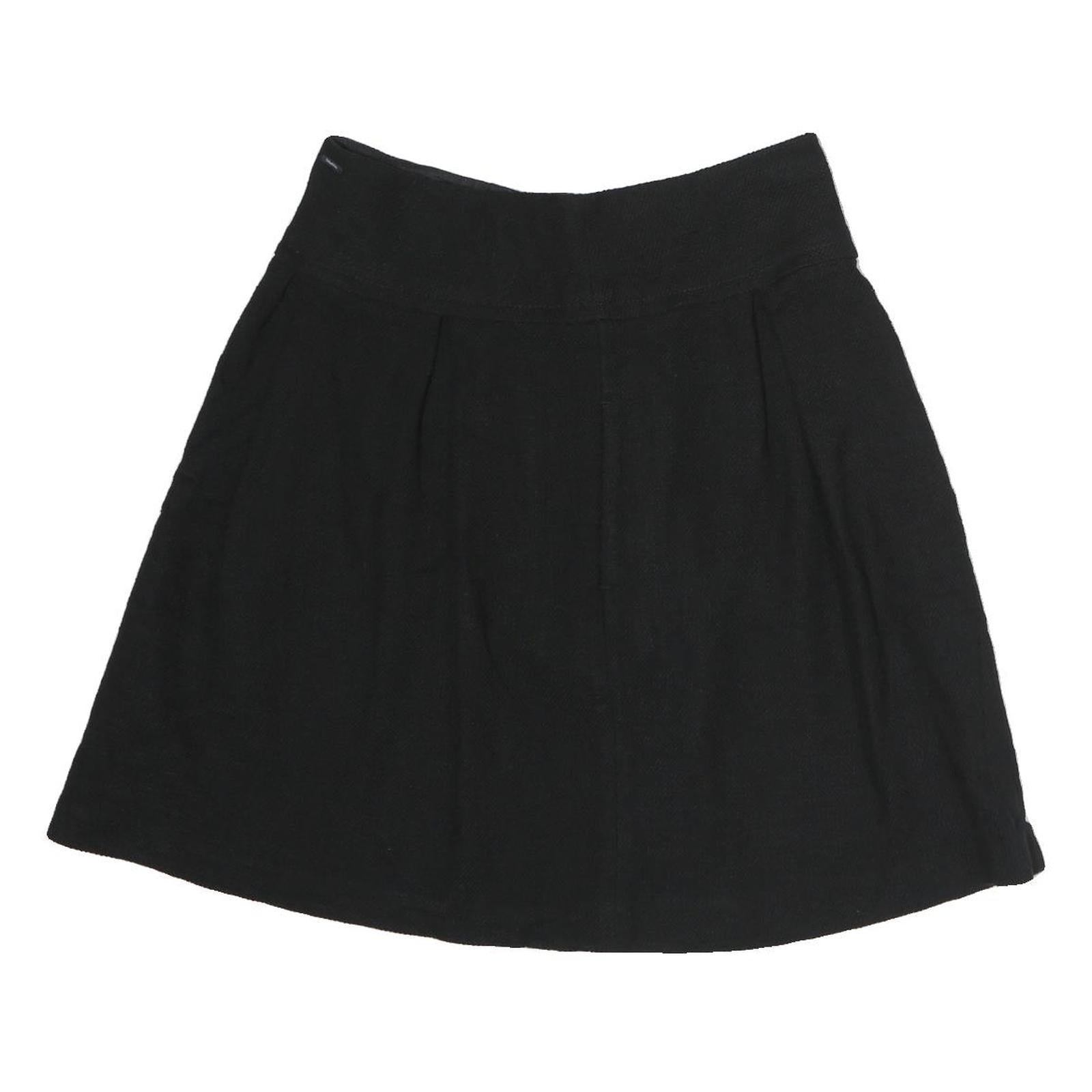 MAX MARA Womens Black Cotton Skater Short Skirt M Elegant Minimalist Casual Refurbished - N/A refurbished available on Cerqular