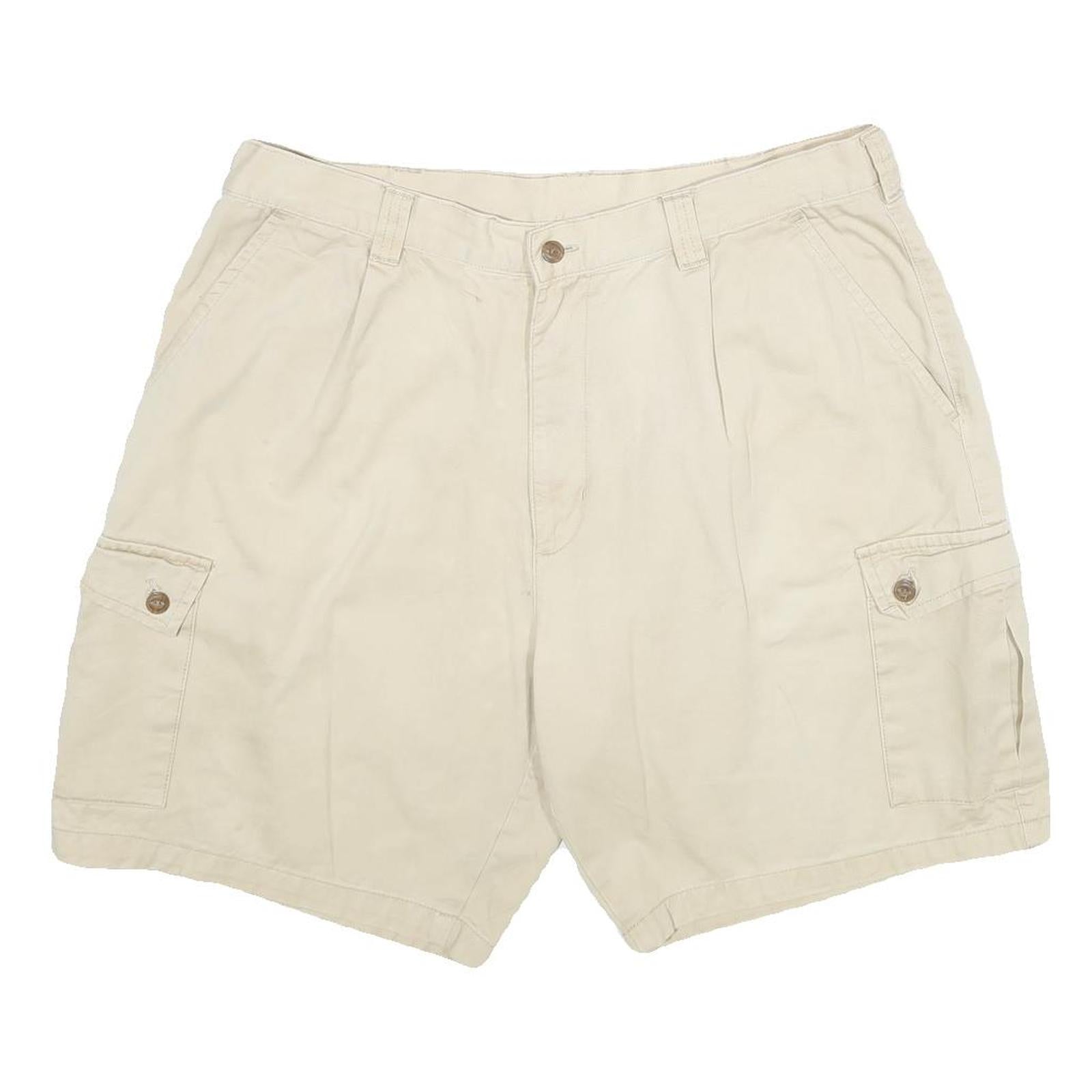 CHAPS RALPH LAUREN Mens Shorts Beige Casual Cargo Plain L W36 Classic Cotton Refurbished - N/A refurbished available on Cerqular