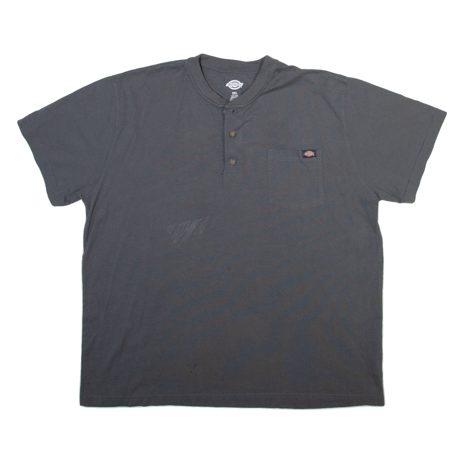 Buy DICKIES Mens T-Shirt Grey Button Neck 2XL Refurbished - $20.79 DICKIES Mens T-Shirt Grey Button Neck 2XL Refurbished - N/A refurbished available on Cerqular