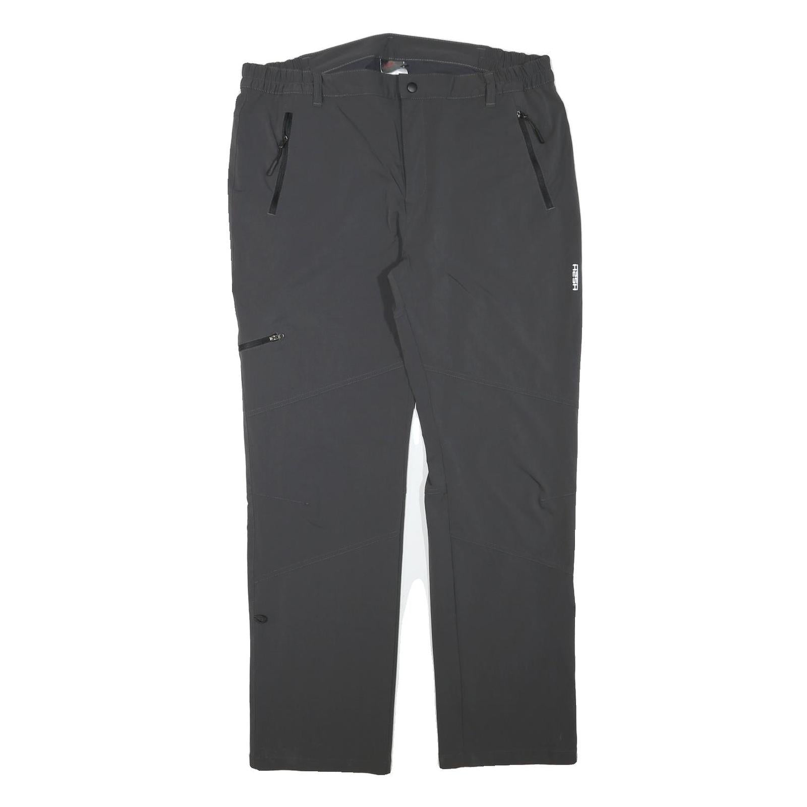 HS2H Mens Polyester Blend Black Regular Fit Trousers W36 L30 Zip Closure Outdoor Refurbished - N/A refurbished available on Cerqular