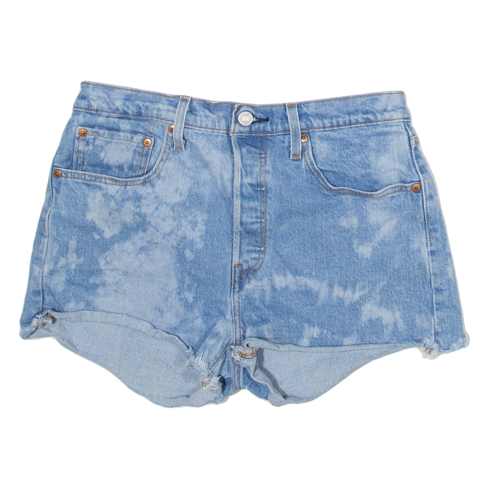 LEVI'S 501 Womens Denim Shorts Blue M W30 Refurbished - N/A refurbished available on Cerqular