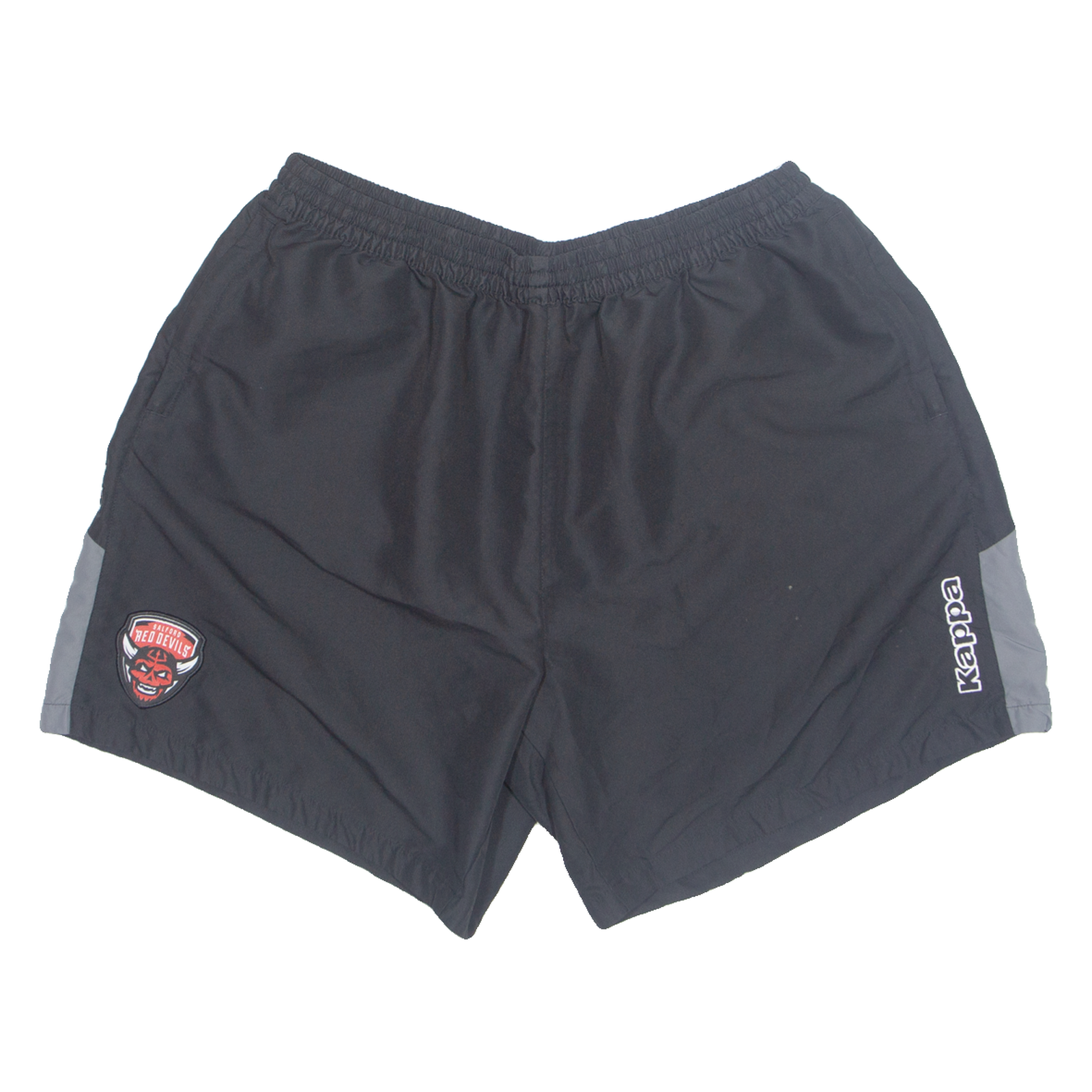 KAPPA Salford Red Devils Mens Sports Shorts Black Relaxed 4XL W32 Refurbished - N/A refurbished available on Cerqular