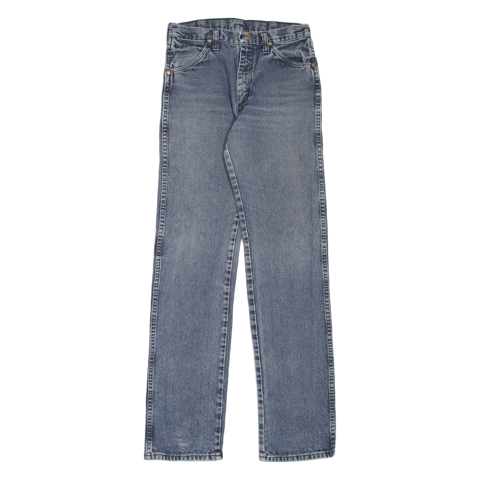 WRANGLER Womens Jeans Blue Regular Straight W26 L33 Refurbished - N/A refurbished available on Cerqular