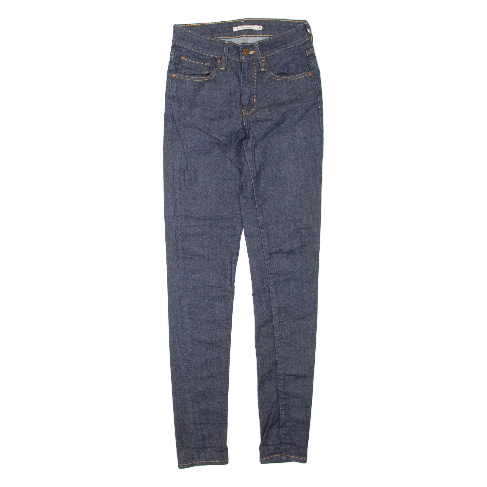LEVI'S 721 High Rise Womens Jeans Blue Regular Skinny W24 L30 Refurbished - N/A refurbished available on Cerqular