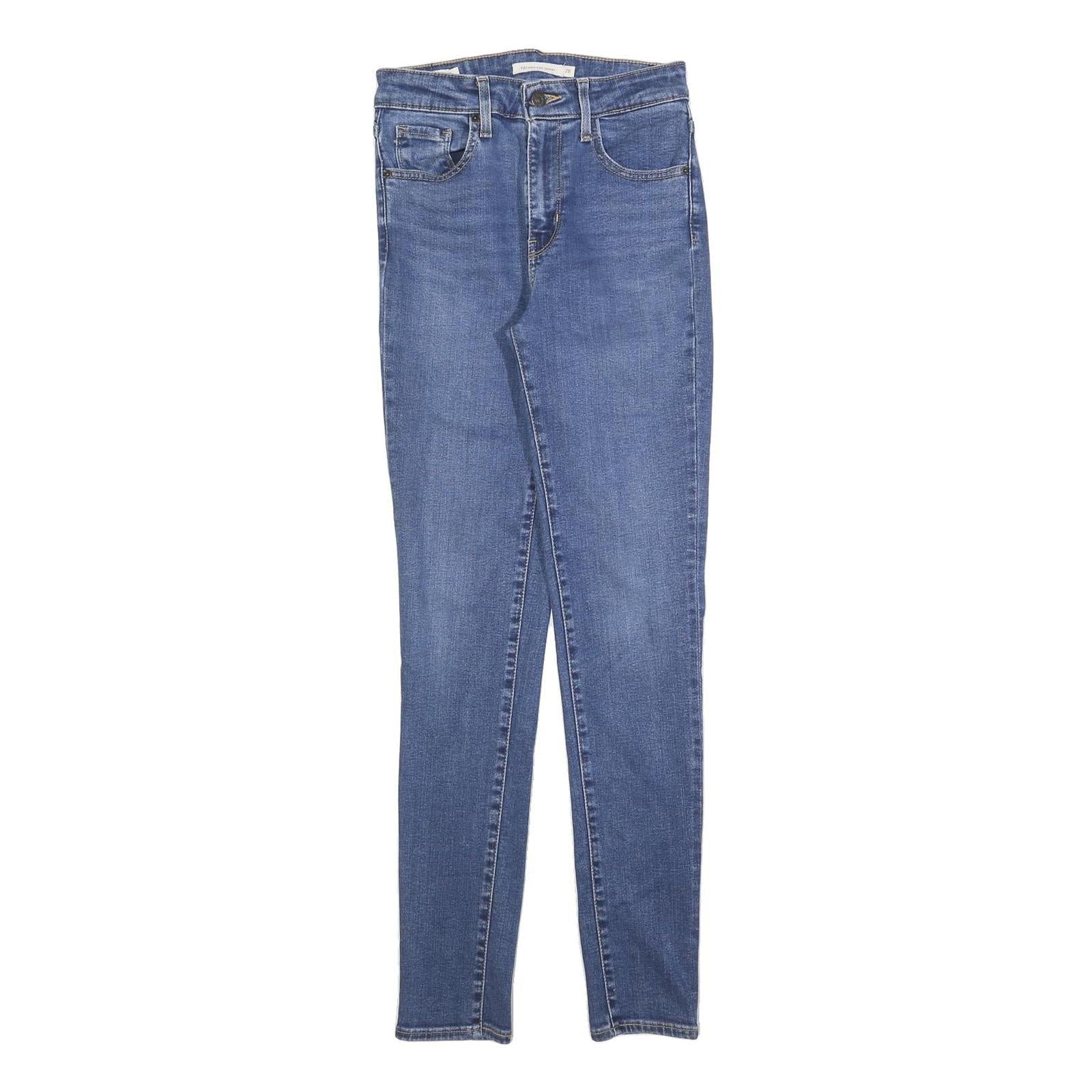 LEVI'S 721 Womens Jeans Blue Slim Skinny Denim Medium W26 L30 Stretch Zip Refurbished - N/A refurbished available on Cerqular