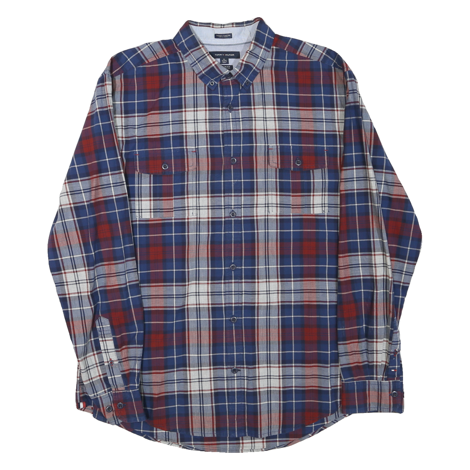 Buy TOMMY HILFIGER Mens Blue & Red Check Shirt XL Classic Fit Button-Down Collar Refurbished - $31.19 TOMMY HILFIGER Mens Blue & Red Check Shirt XL Classic Fit Button-Down Collar Refurbished - N/A refurbished available on Cerqular