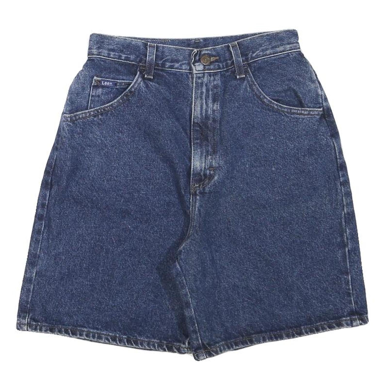 LEE Womens Denim Blue Shorts XS W26 Classic Cotton Blend Casual Zip Closure Refurbished - N/A refurbished available on Cerqular