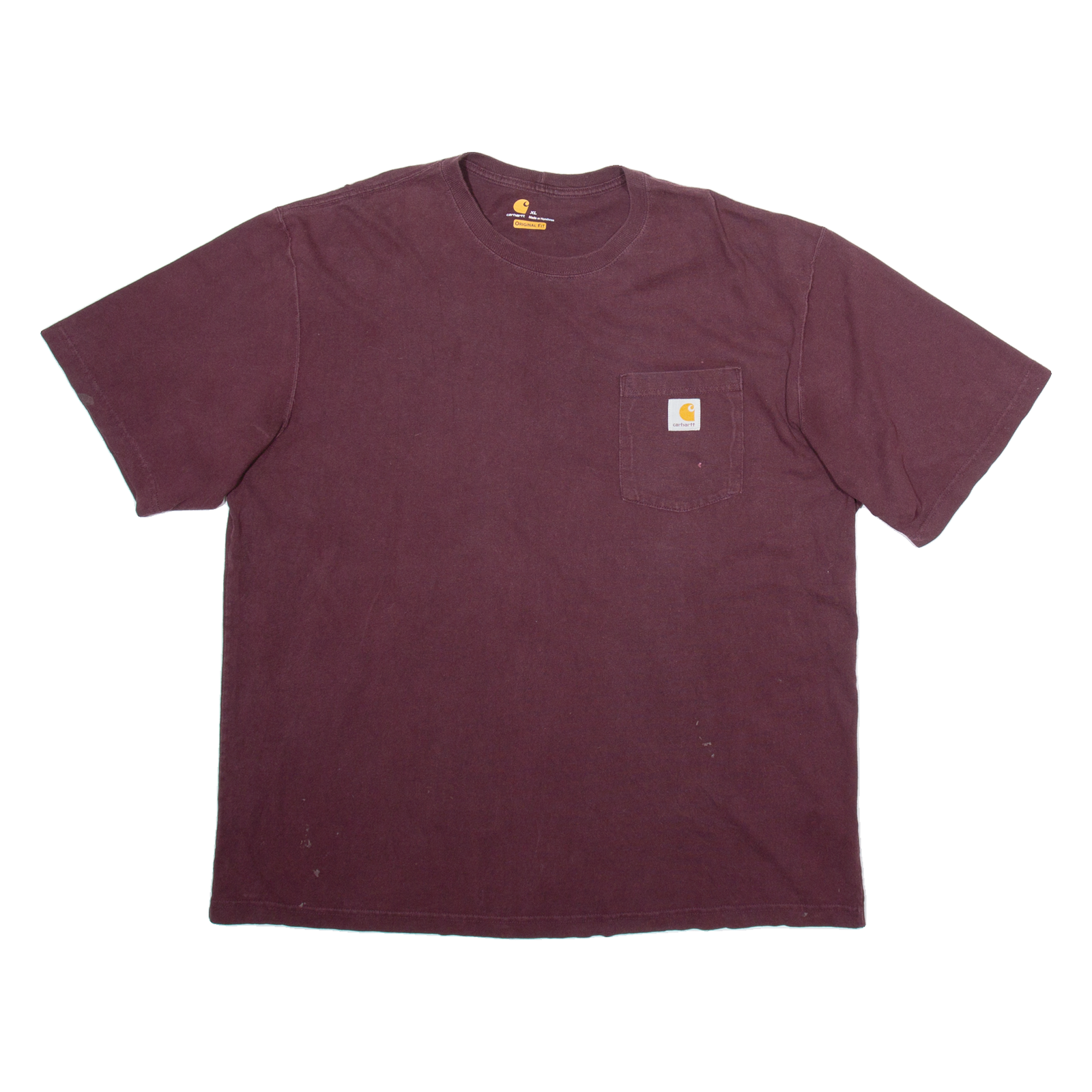 CARHARTT Mens T-Shirt Maroon XL Refurbished - N/A refurbished available on Cerqular