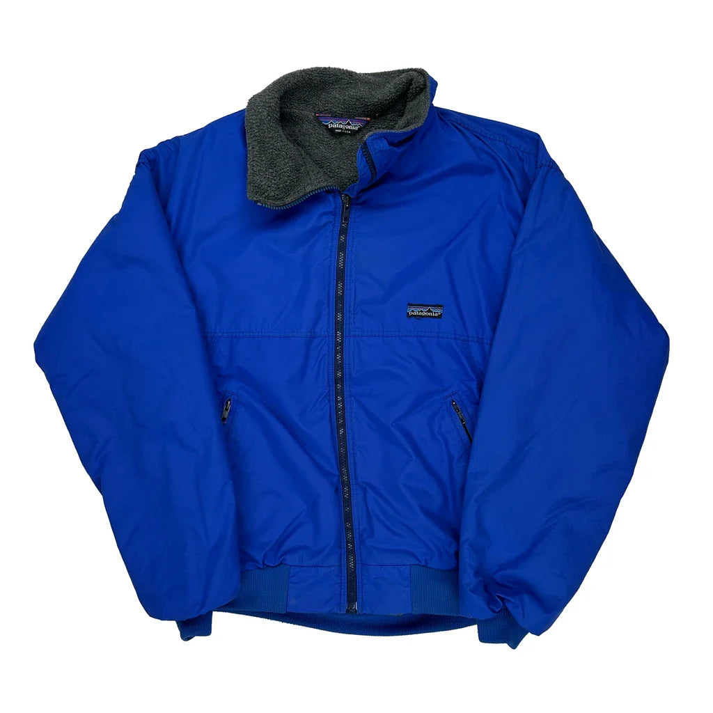 Buy Patagonia Bomber Jacket - Medium Blue Polyester Refurbished - $107.19 Patagonia Bomber Jacket - Medium Blue Polyester Refurbished - Thrifted (note: this is a term often used to describe second- refurbished available on Cerqular