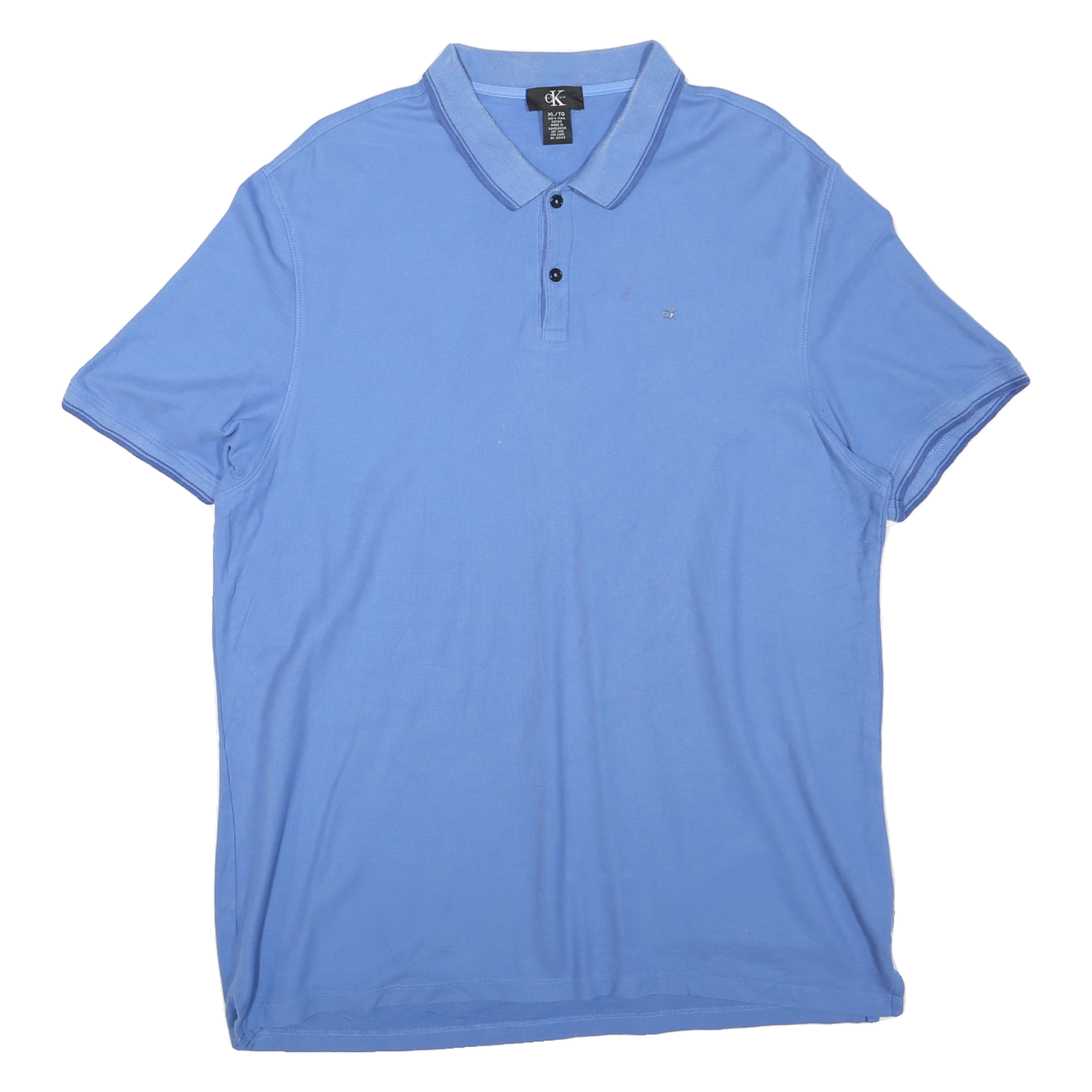Buy CALVIN KLEIN Mens Blue Short Sleeve Logo XL Cotton Blend Polo Shirt Refurbished - $28.59 CALVIN KLEIN Mens Blue Short Sleeve Logo XL Cotton Blend Polo Shirt Refurbished - N/A refurbished available on Cerqular
