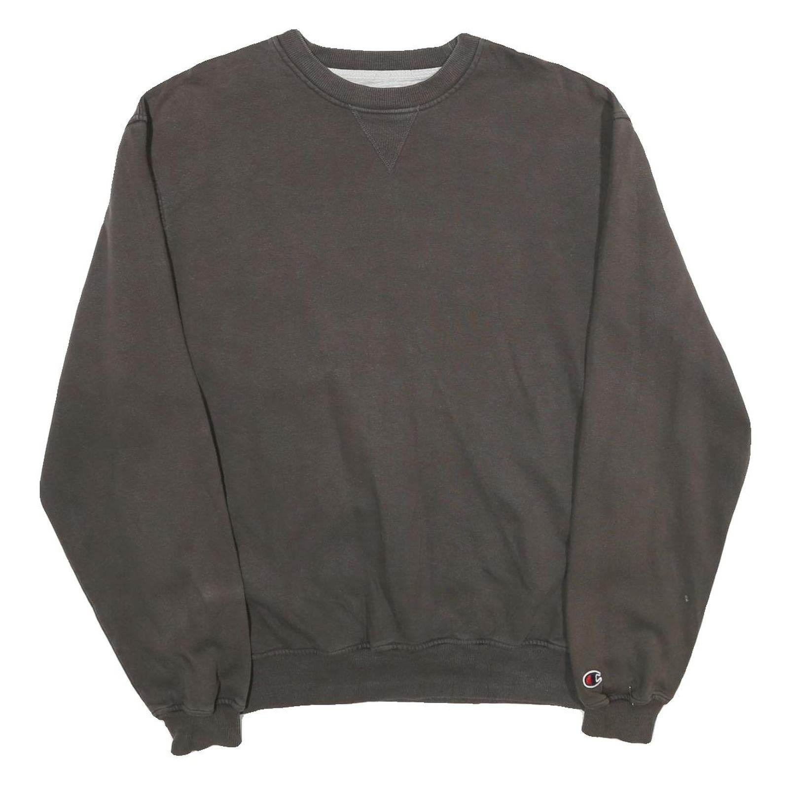 Buy CHAMPION Mens Black Crew Neck L Cotton Blend Pullover Sweatshirt Casual Refurbished - $45.49 CHAMPION Mens Black Crew Neck L Cotton Blend Pullover Sweatshirt Casual Refurbished - N/A refurbished available on Cerqular