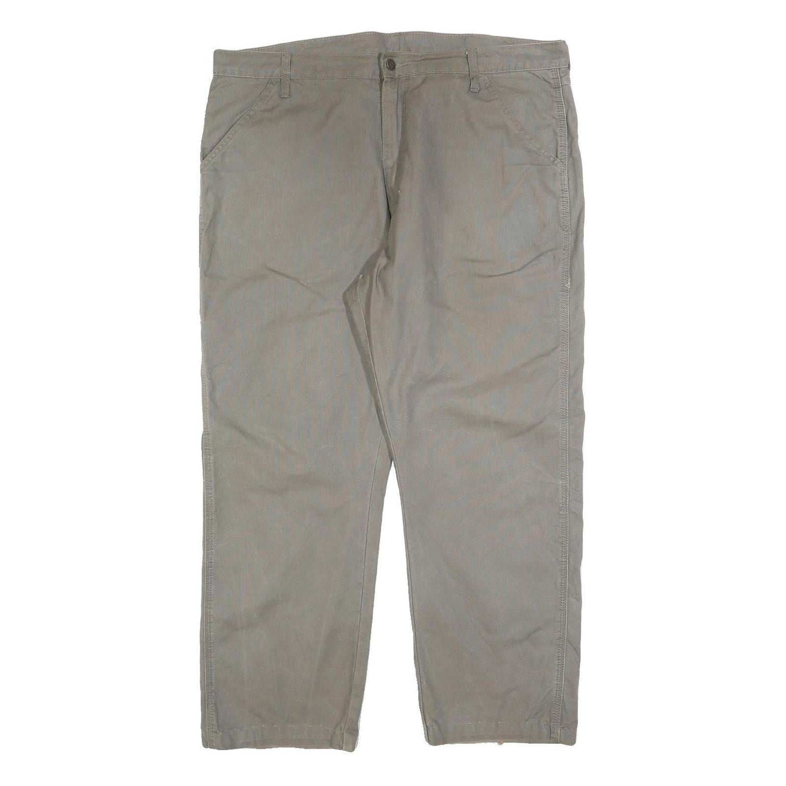 DICKIES Mens Cotton Blend Relaxed W38 L28 Beige Workwear Trousers Zip Closure Refurbished - N/A refurbished available on Cerqular