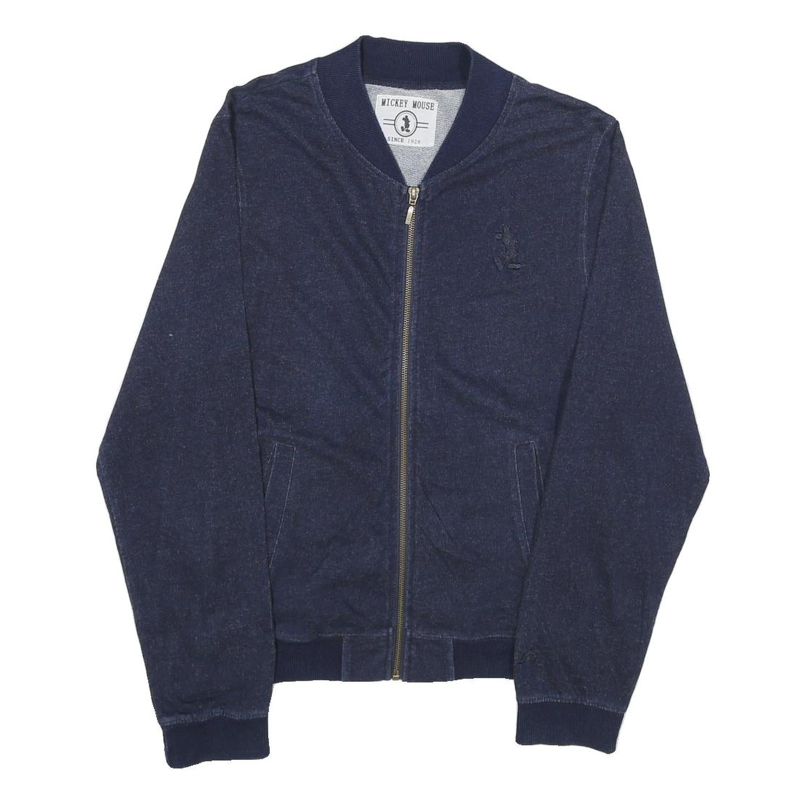 Buy DISNEY Mens Navy Blue Bomber Jacket M Cotton Blend Plain Mickey Mouse Zip Refurbished - $45.49 DISNEY Mens Navy Blue Bomber Jacket M Cotton Blend Plain Mickey Mouse Zip Refurbished - N/A refurbished available on Cerqular