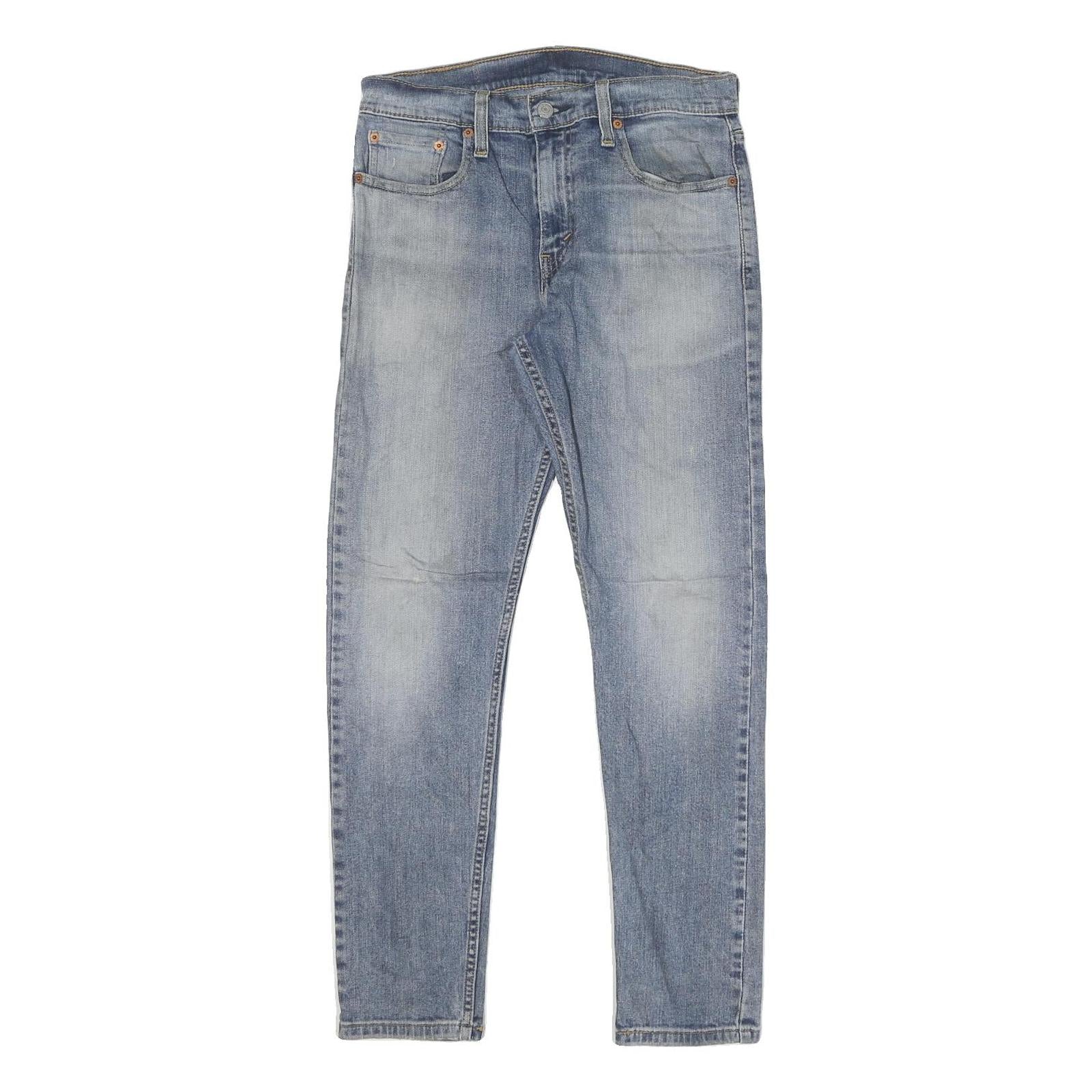 LEVI'S 512 Tapered Mens Jeans Blue Slim Cotton Blend W30 L30 Zip Refurbished - N/A refurbished available on Cerqular