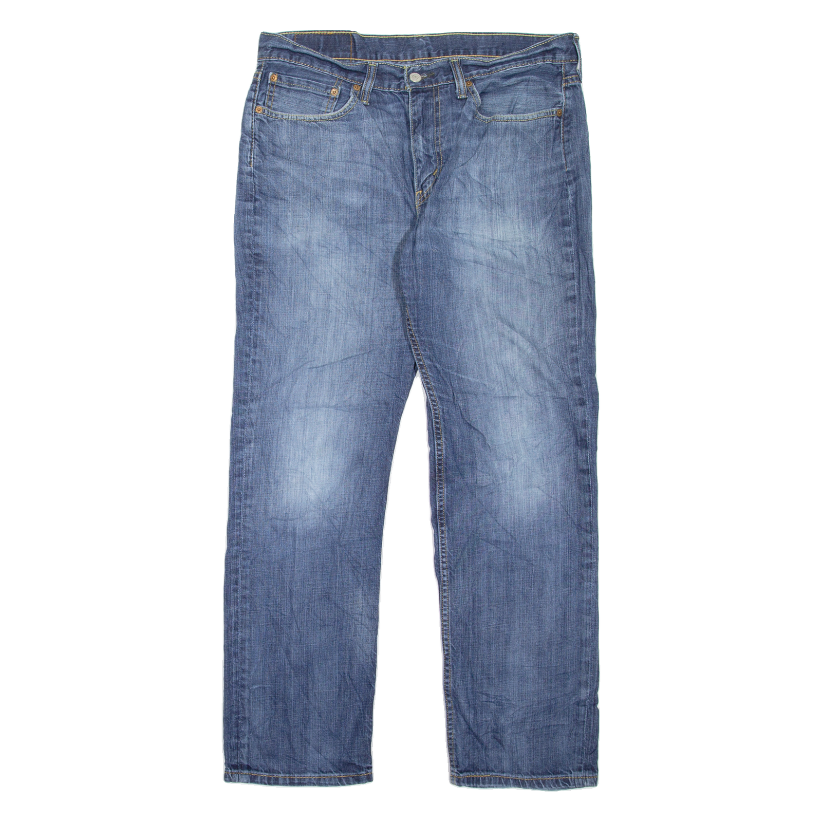 LEVI'S 514 Jeans Mens Blue Slim Straight Stone Wash W34 L30 Refurbished - N/A refurbished available on Cerqular