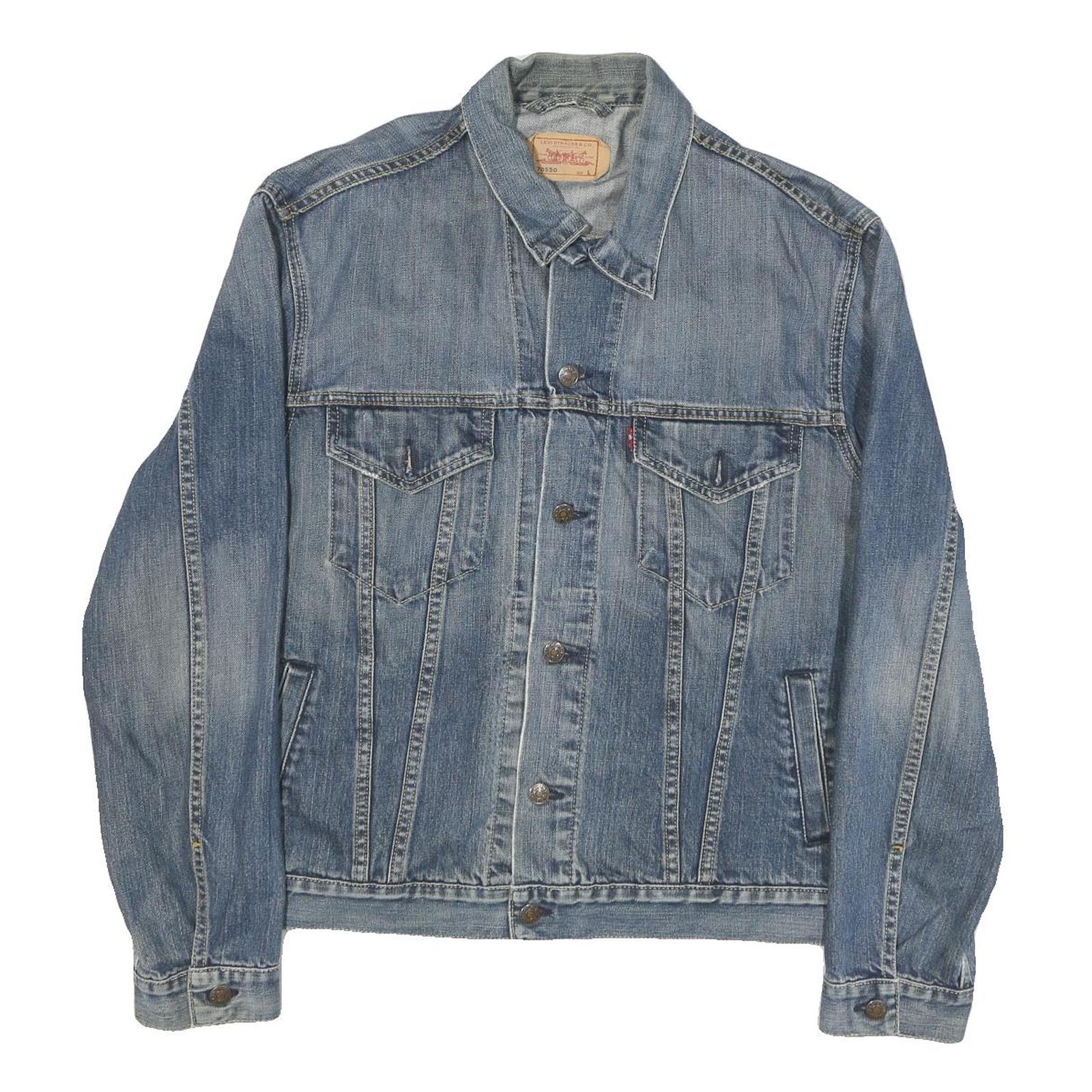 Buy LEVI'S Mens Blue Denim Jacket L Cotton Blend Classic Button Closure Casual Refurbished - $68.89 LEVI'S Mens Blue Denim Jacket L Cotton Blend Classic Button Closure Casual Refurbished - N/A refurbished available on Cerqular
