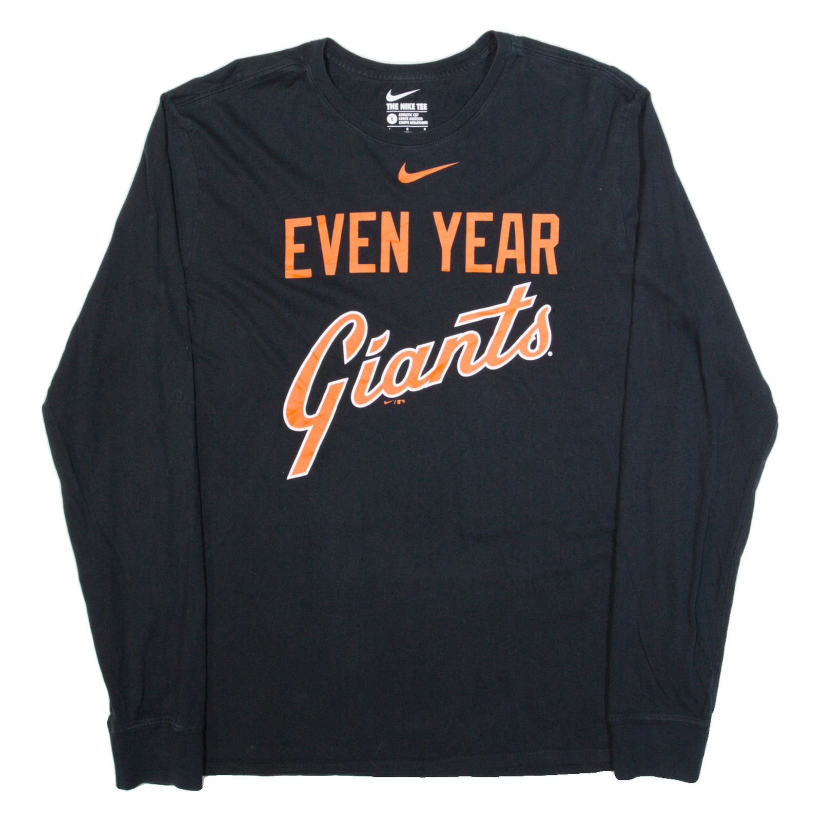 Buy NIKE San Francisco Giants Mens T-Shirt Black Long Sleeve USA L Refurbished - $24.69 NIKE San Francisco Giants Mens T-Shirt Black Long Sleeve USA L Refurbished - N/A refurbished available on Cerqular