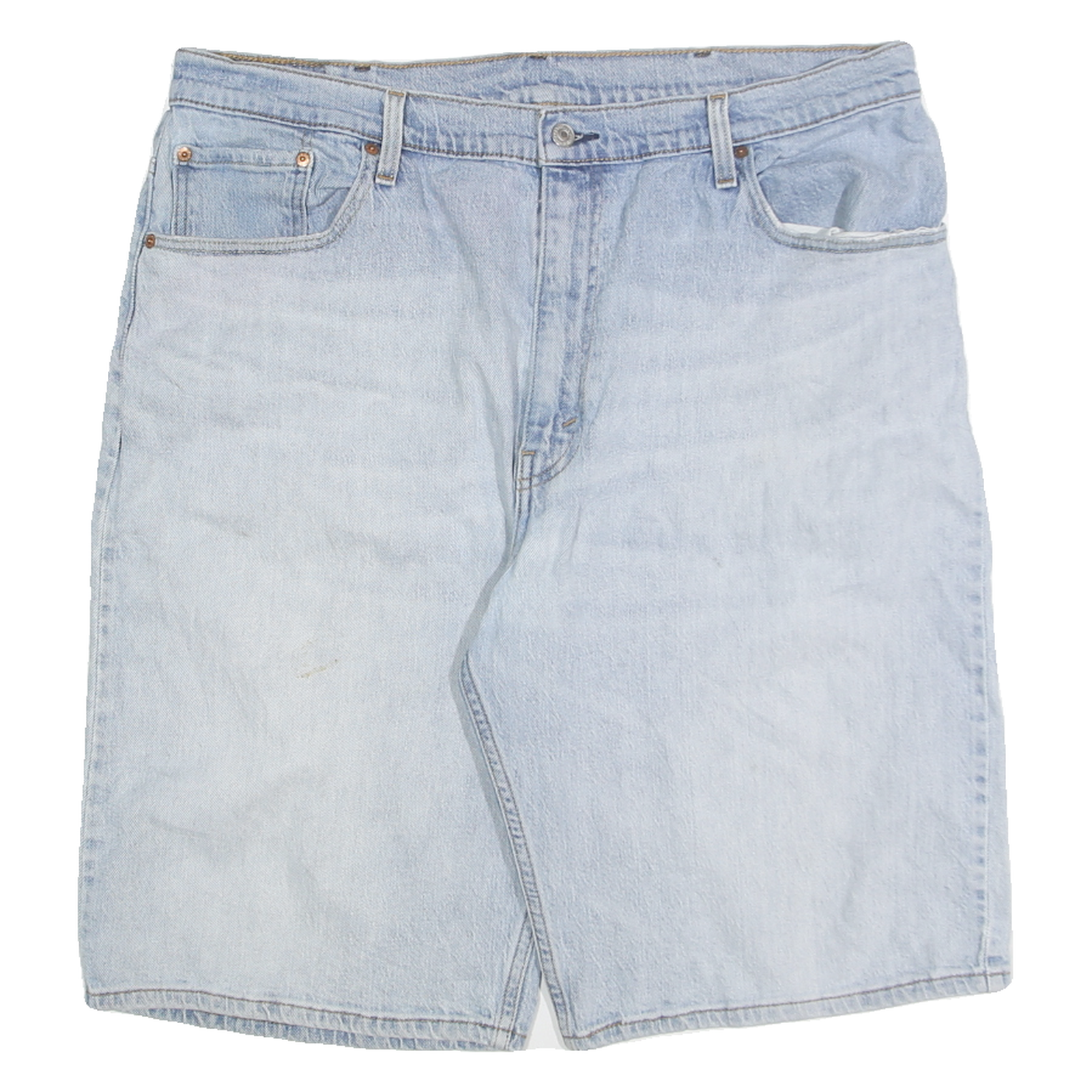 LEVI'S Mens Denim Blue Casual Shorts XL W38 Cotton Blend Classic Fit Pocketed Refurbished - N/A refurbished available on Cerqular