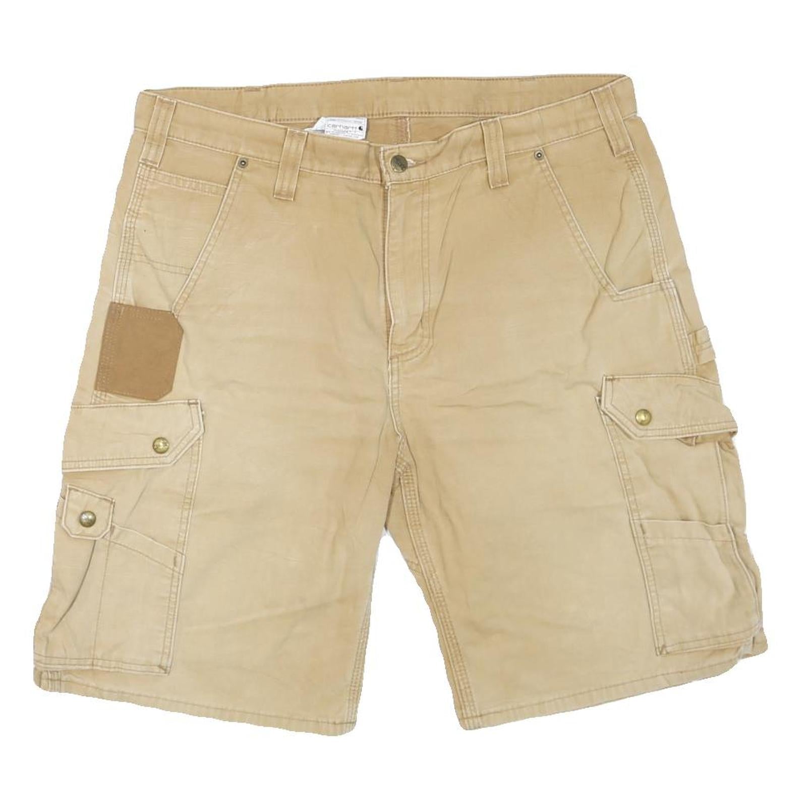 CARHARTT Mens Shorts Beige Cargo L W36 Durable Workwear Cotton Blend Refurbished - N/A refurbished available on Cerqular