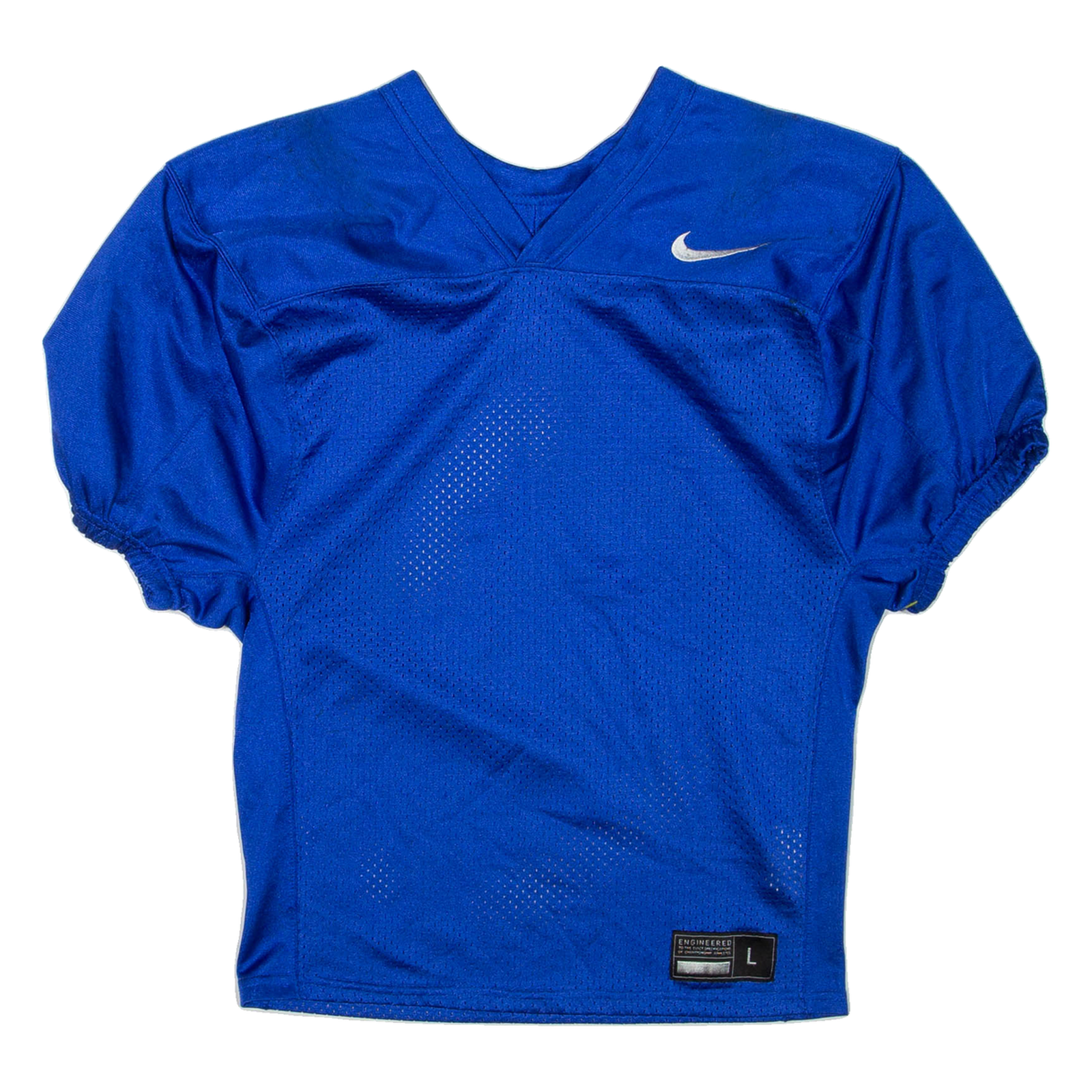 NIKE Womens Football Shirt Jersey Blue V-Neck L Refurbished - N/A refurbished available on Cerqular