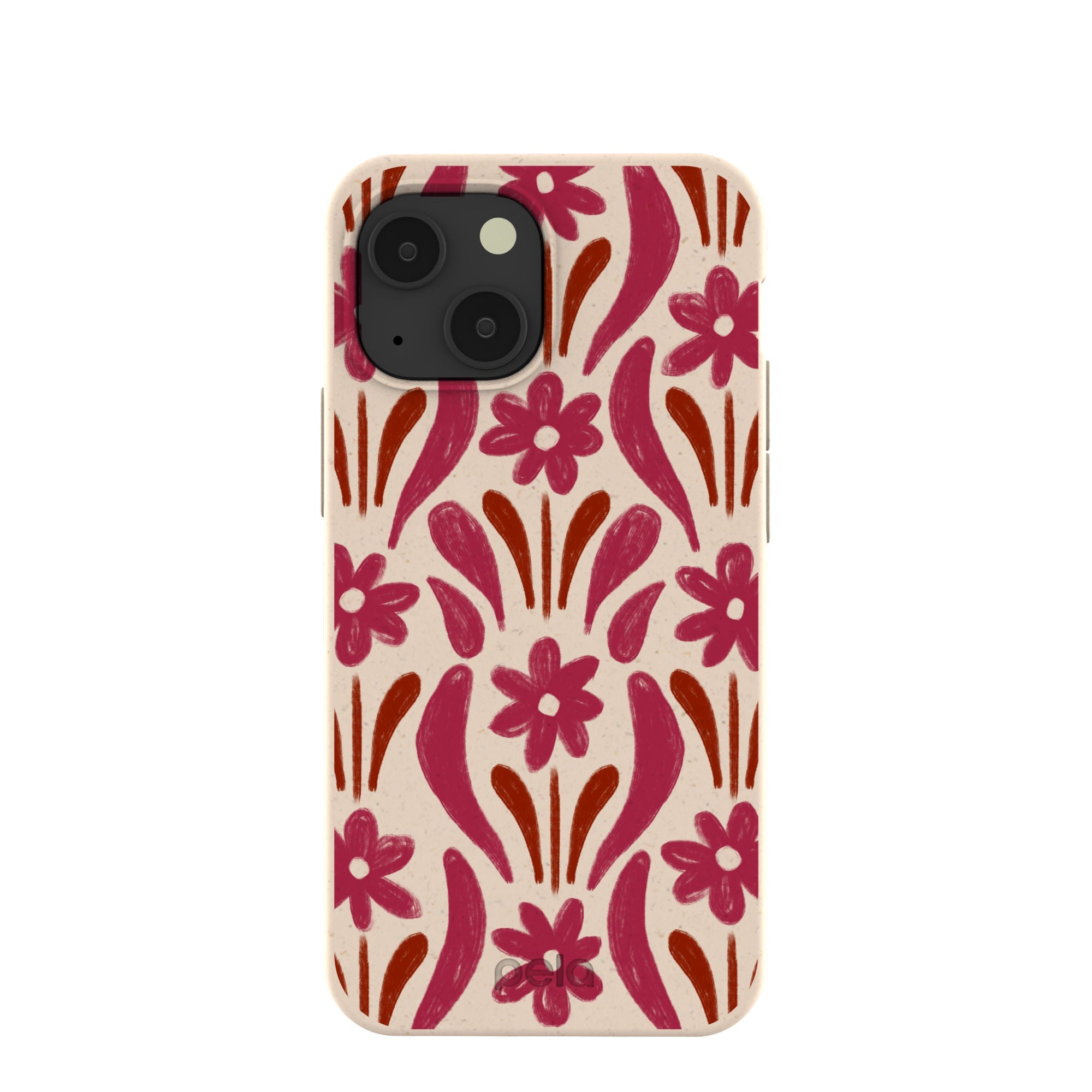 Seashell Flower Stack iPhone 13 Mini Case Refurbished - Pela Case refurbished available on Cerqular