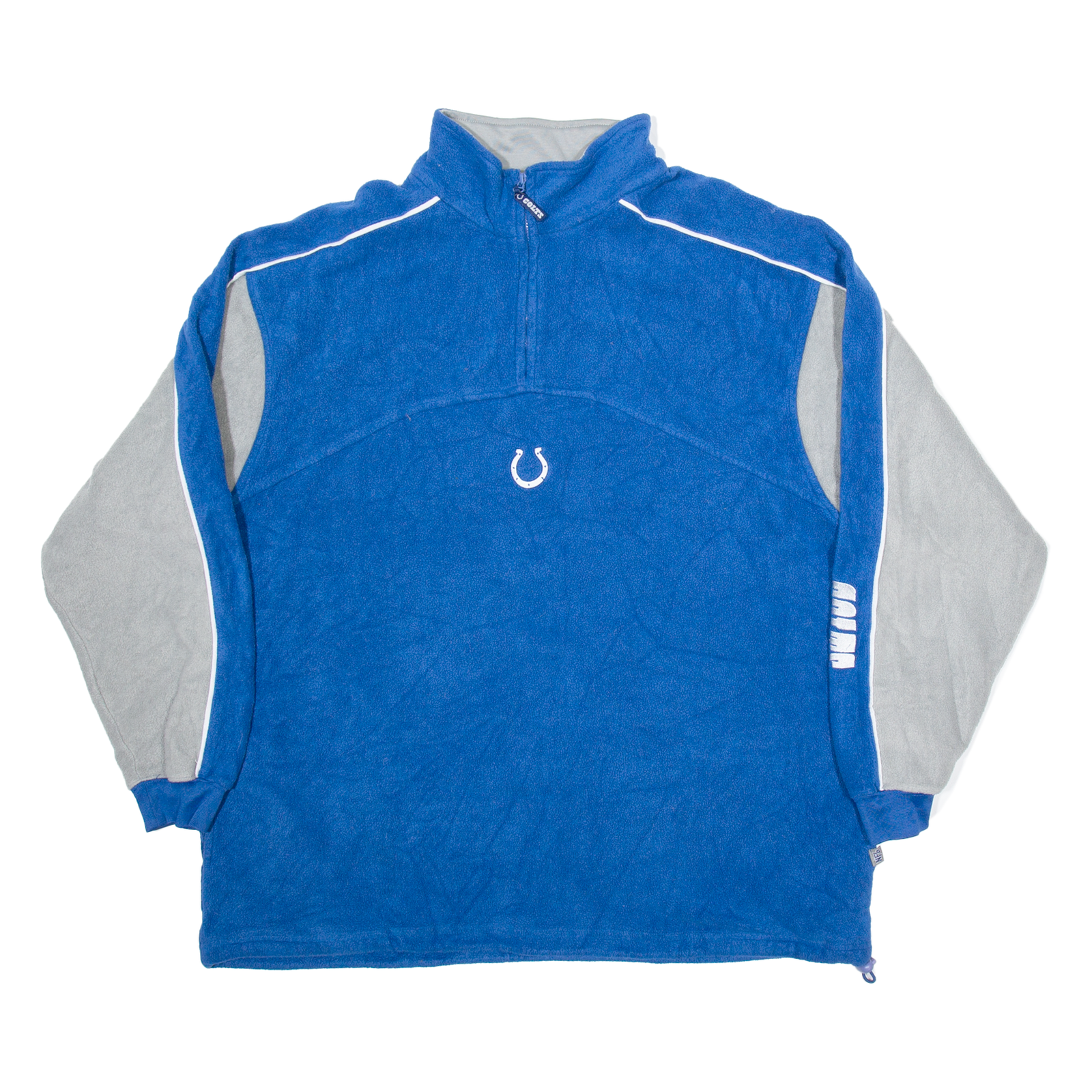 Buy NFL Colts Mens Fleece Blue 1/4 Zip Tight Knit XL Refurbished - $44.19 NFL Colts Mens Fleece Blue 1/4 Zip Tight Knit XL Refurbished - N/A refurbished available on Cerqular