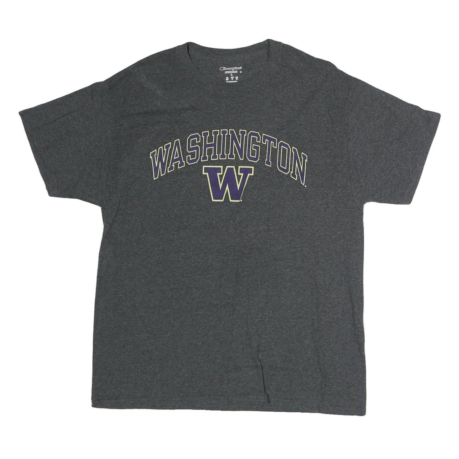 CHAMPION Mens Grey Washington Graphic T-Shirt L Short Sleeve Crew Neck Cotton Refurbished - N/A refurbished available on Cerqular