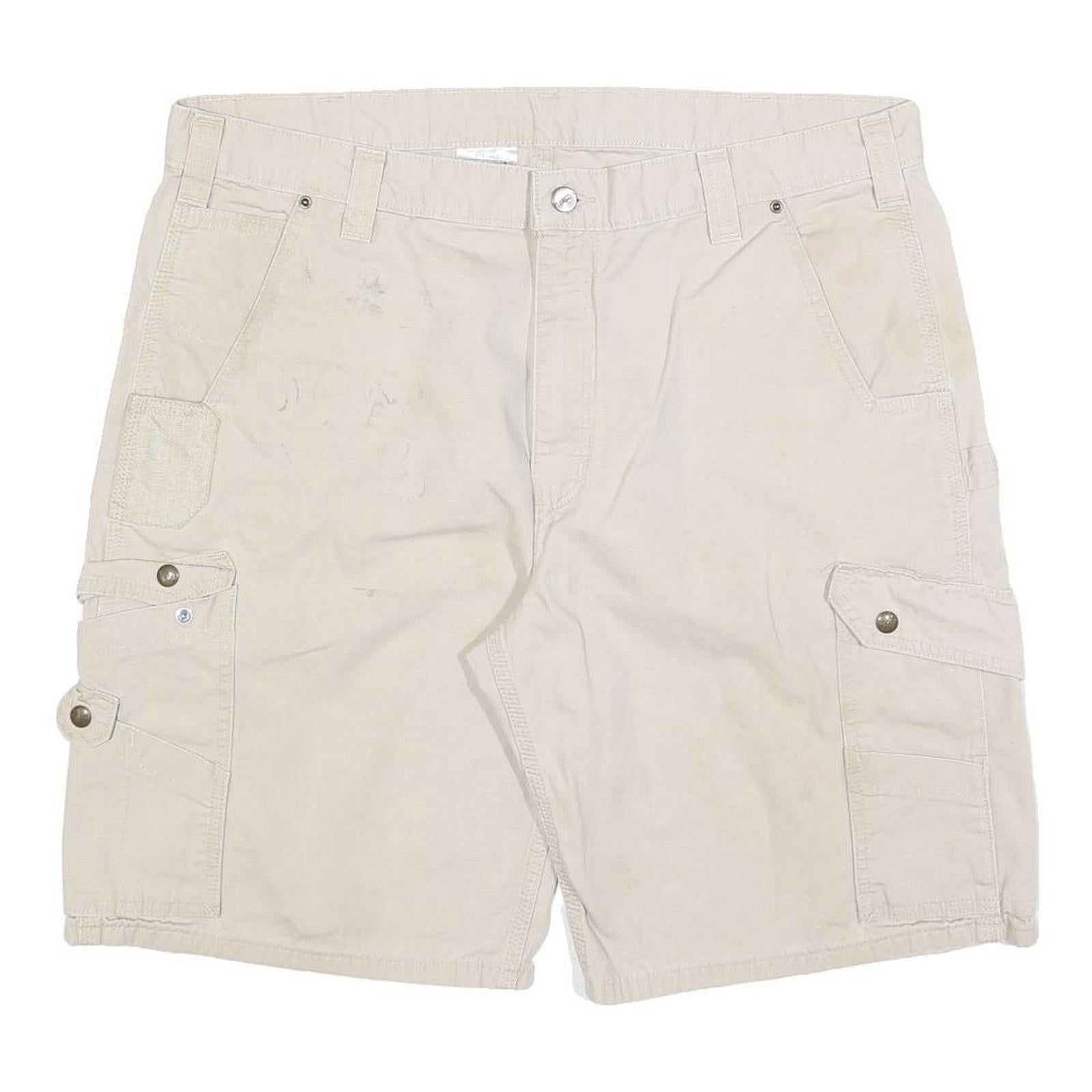 CARHARTT Mens Shorts Beige Casual Cargo XL W40 Heavy Duty Workwear Refurbished - N/A refurbished available on Cerqular