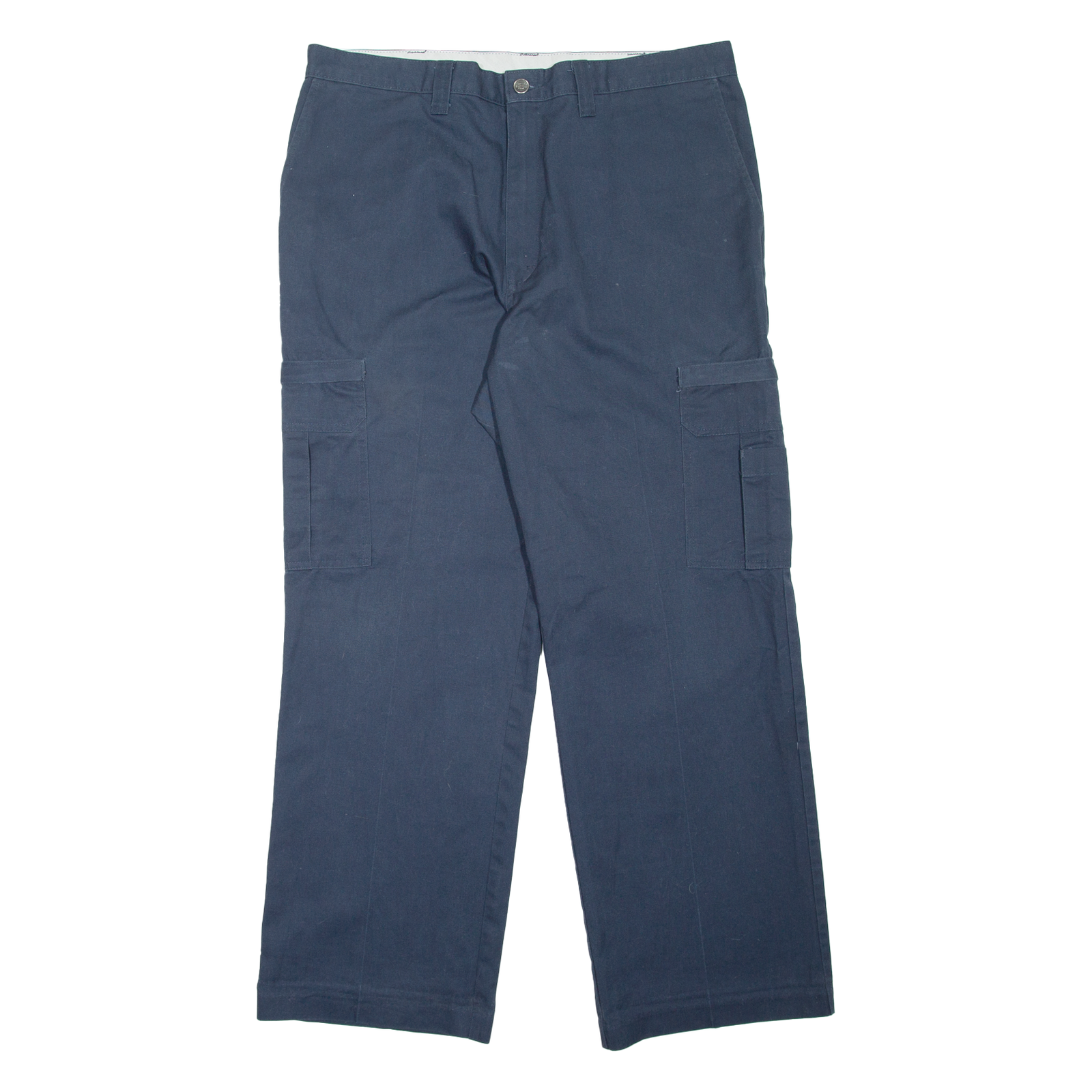 DICKIES Cargo Workwear Mens Trousers Blue Loose Straight W38 L32 Refurbished - N/A refurbished available on Cerqular