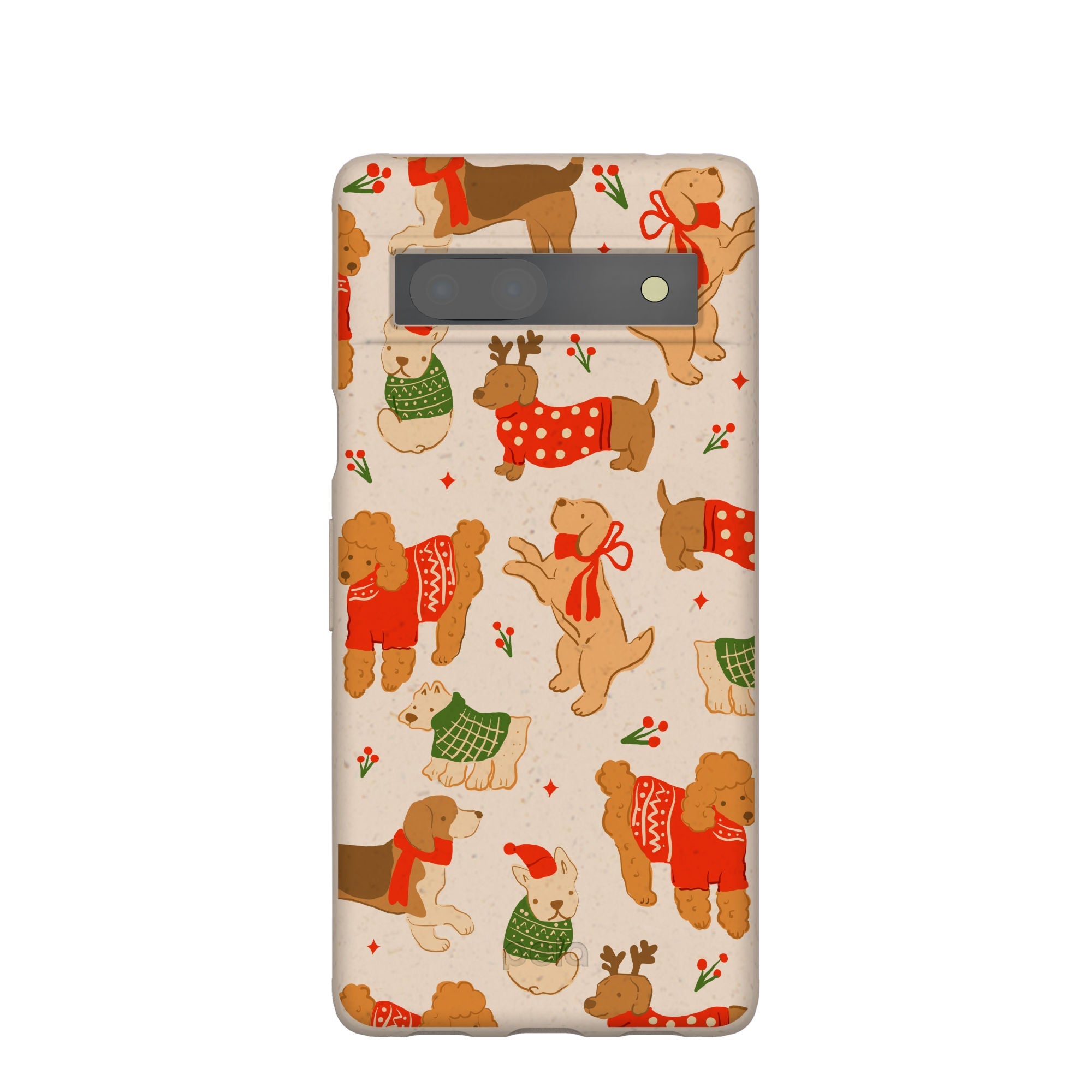 Seashell Jolly Doggos Google Pixel 7a Case Refurbished - Pela Case refurbished available on Cerqular