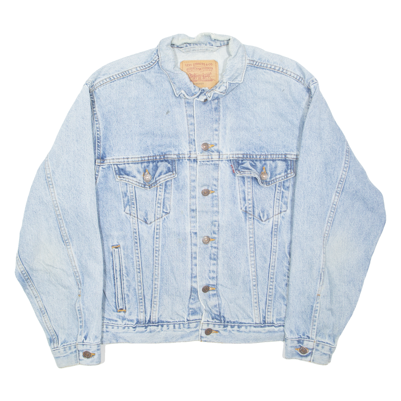 LEVI'S Mens Denim Jacket Blue M Refurbished - N/A refurbished available on Cerqular