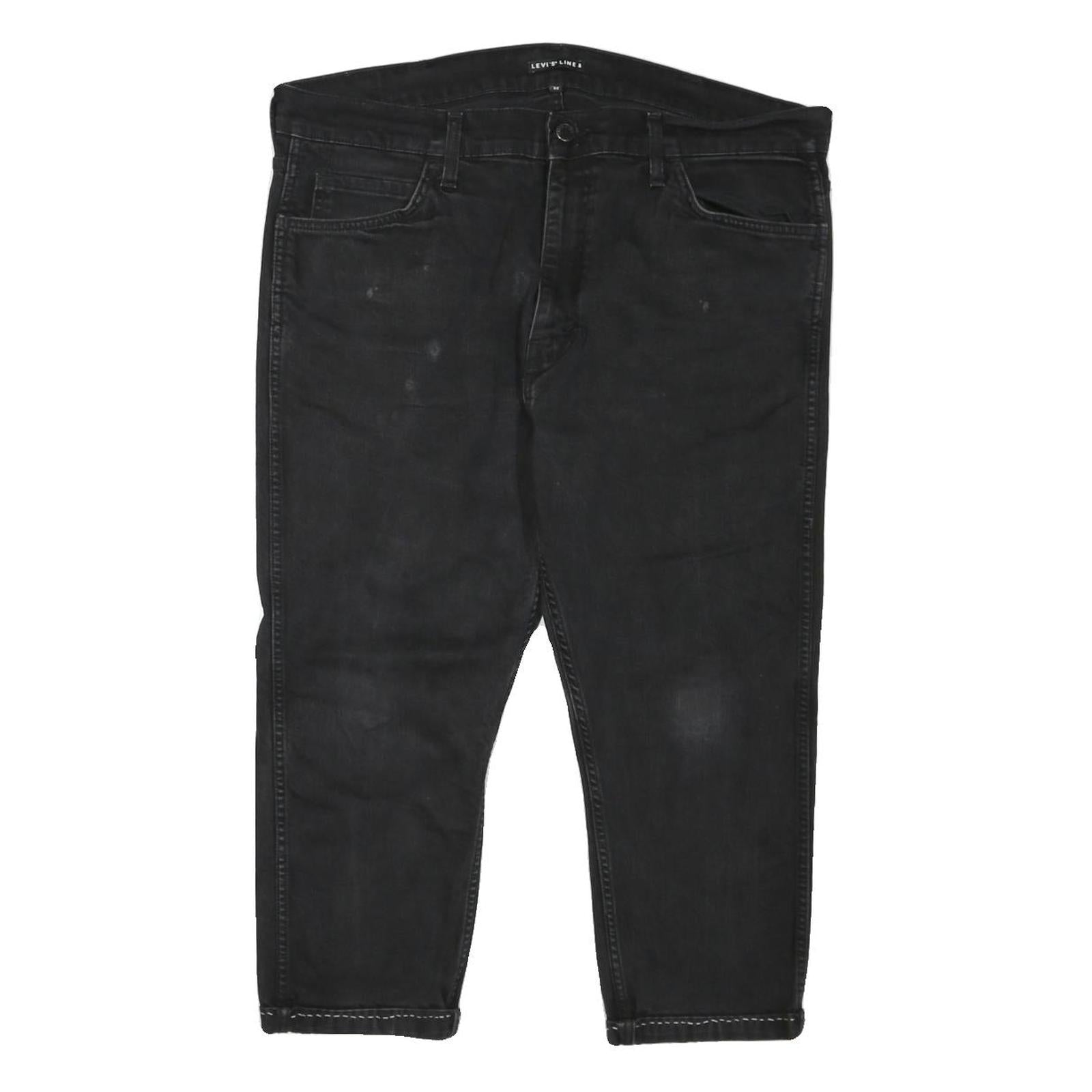 LEVI'S Mens Regular Fit Black Denim Jeans W40 L21 Comfortable Zip Closure Refurbished - N/A refurbished available on Cerqular