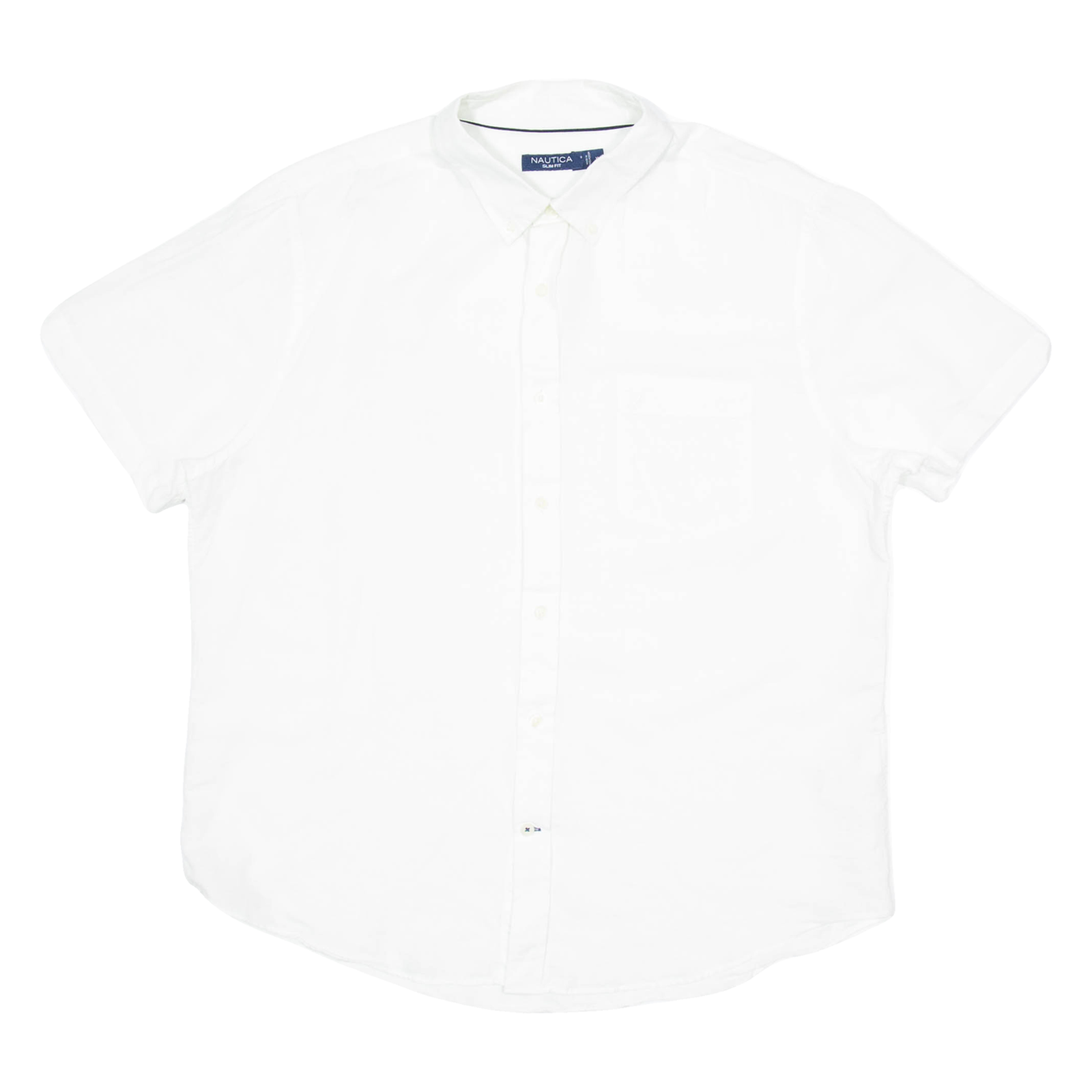 NAUTICA Slim Fit Mens Plain Shirt White XL Refurbished - N/A refurbished available on Cerqular