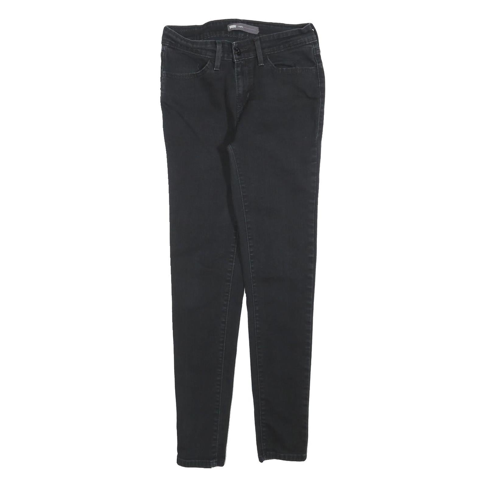 LEVI'S Womens Jeans Black Slim Skinny Denim Medium W26 L28 Stretch Cotton Blend Refurbished - N/A refurbished available on Cerqular