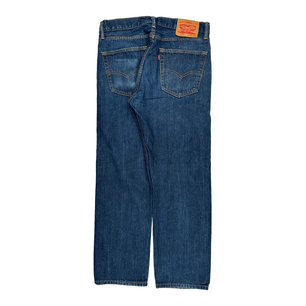 505 Levis Jeans - 32W 30L Blue Denim Refurbished - Thrifted (note: this is a term often used to describe second- refurbished available on Cerqular