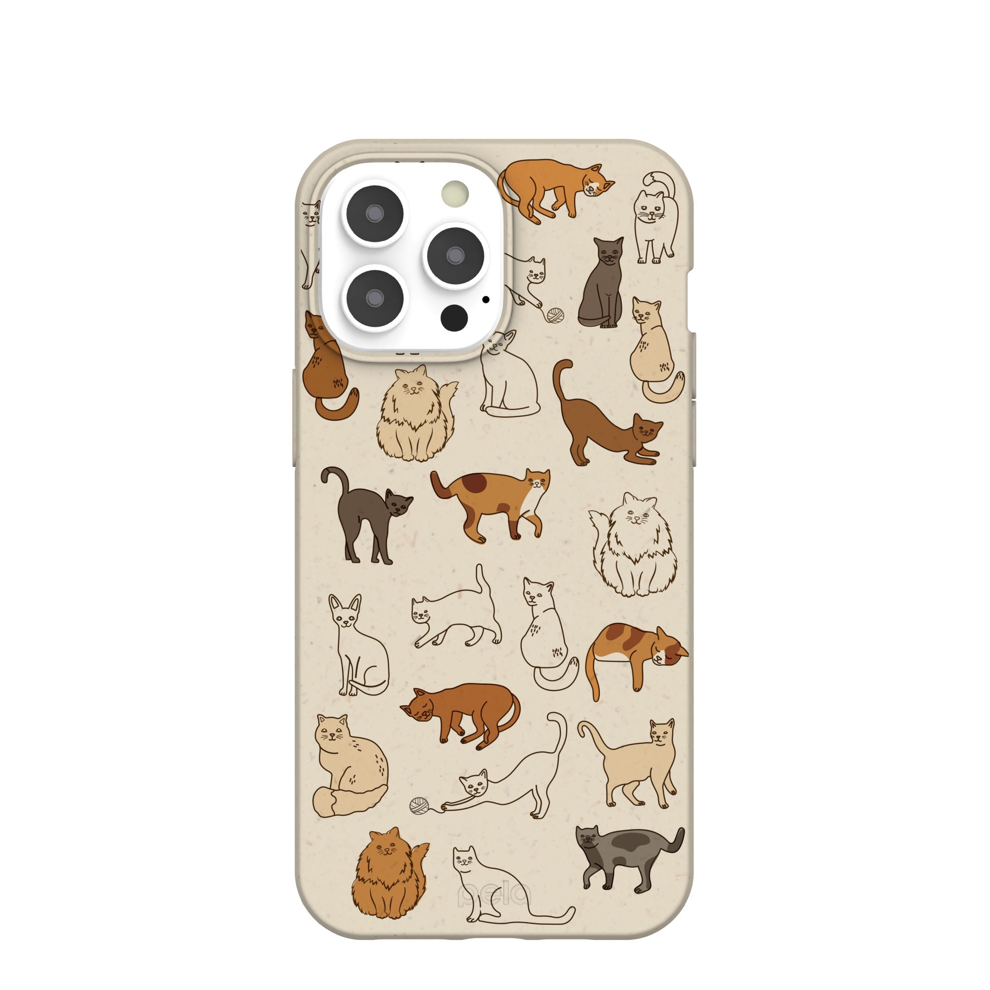 London Fog Kitty Cats iPhone 13 Pro Max Case Refurbished - Pela Case refurbished available on Cerqular