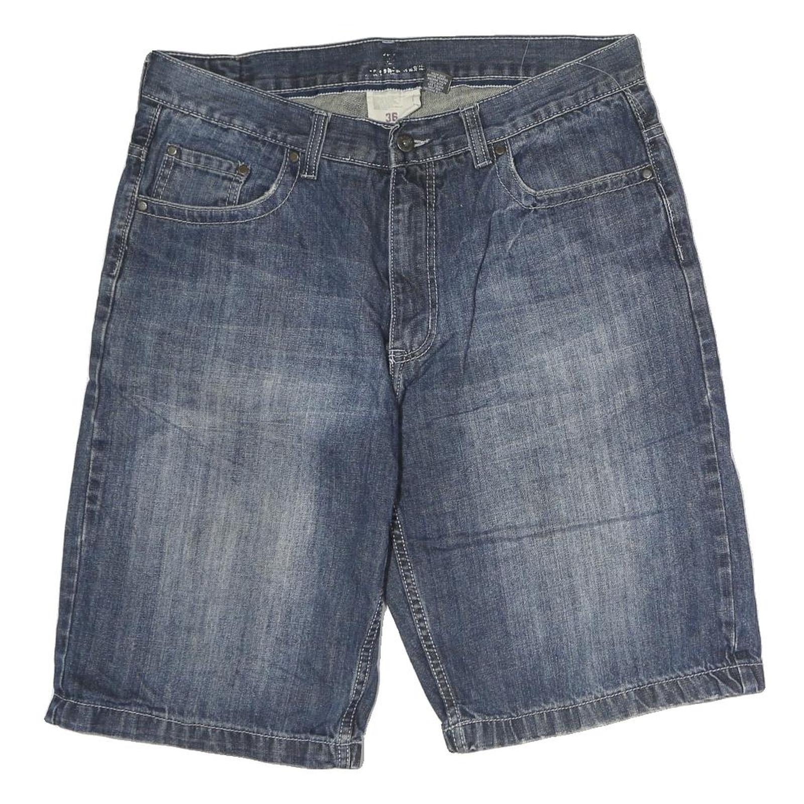 URBAN PIPELINE Mens Denim Blue Casual Shorts L W38 Comfortable Cotton Pockets Refurbished - N/A refurbished available on Cerqular